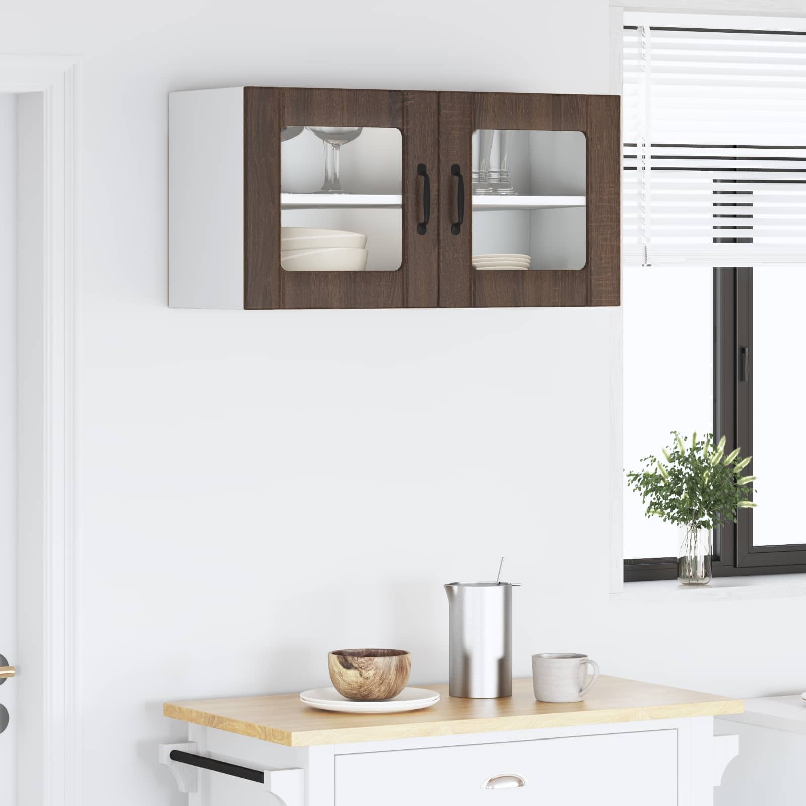 Vaatwasserpaneel Bruin Eiken 80 x 31 x 40 cm Bewerkt hout is nu te koop bij PeponiXL, paradijselijk wonen!