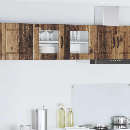 Vaatwasserpaneel met plank Oudhout 80 x 31 x 40 cm Bewerkt hout is nu te koop bij PeponiXL, paradijselijk wonen!