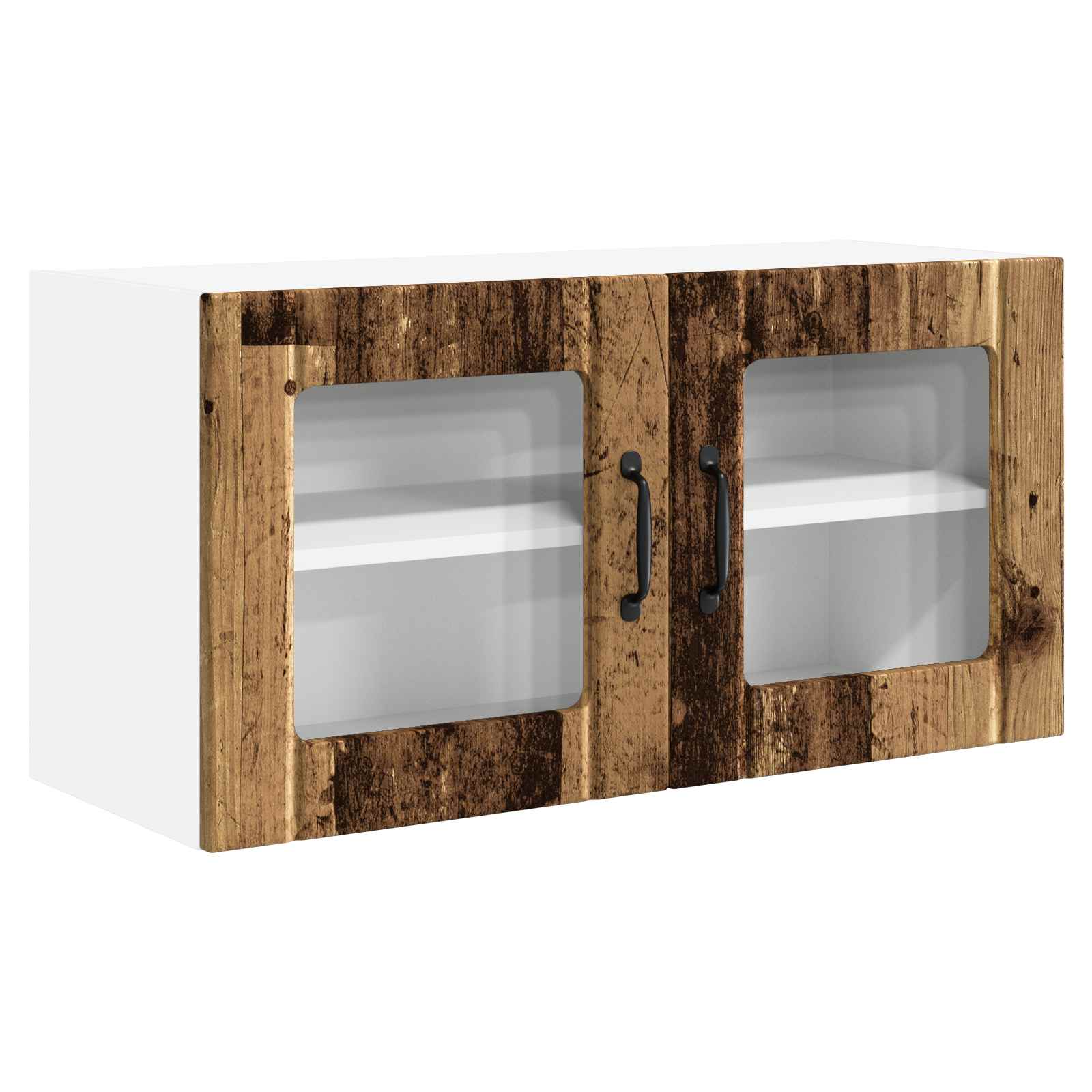 Keukenkast met plank Oudhout 80 x 31 x 40 cm Bewerkt hout is nu te koop bij PeponiXL, paradijselijk wonen!