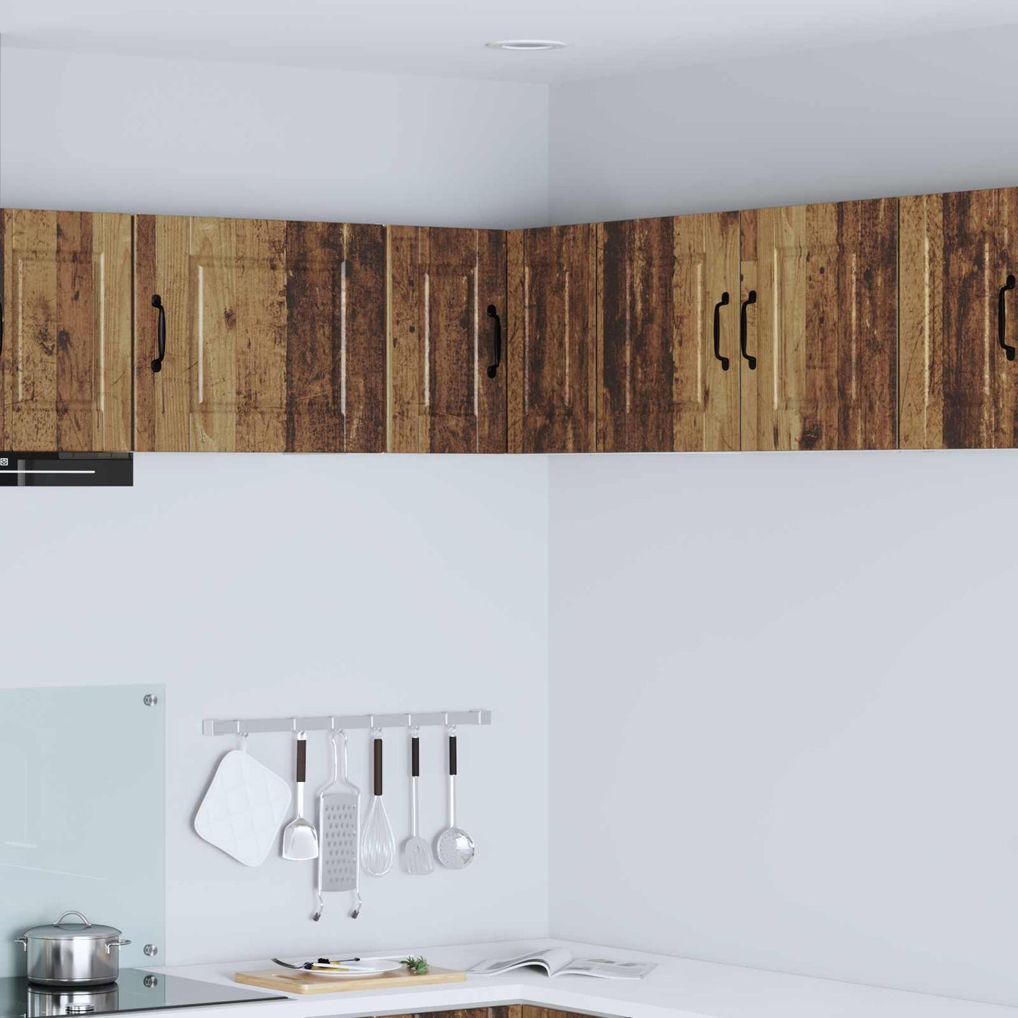 Keukenkast met plank Oudhout 57 x 57 x 40 cm Bewerkt hout is nu te koop bij PeponiXL, paradijselijk wonen!