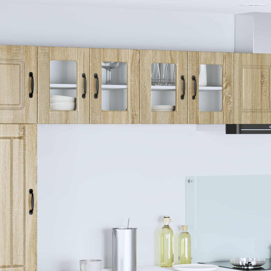 Vaatwasserpaneel met plank 2 pcs Sonoma Eiken 60 x 31 x 40 cm is nu te koop bij PeponiXL, paradijselijk wonen!