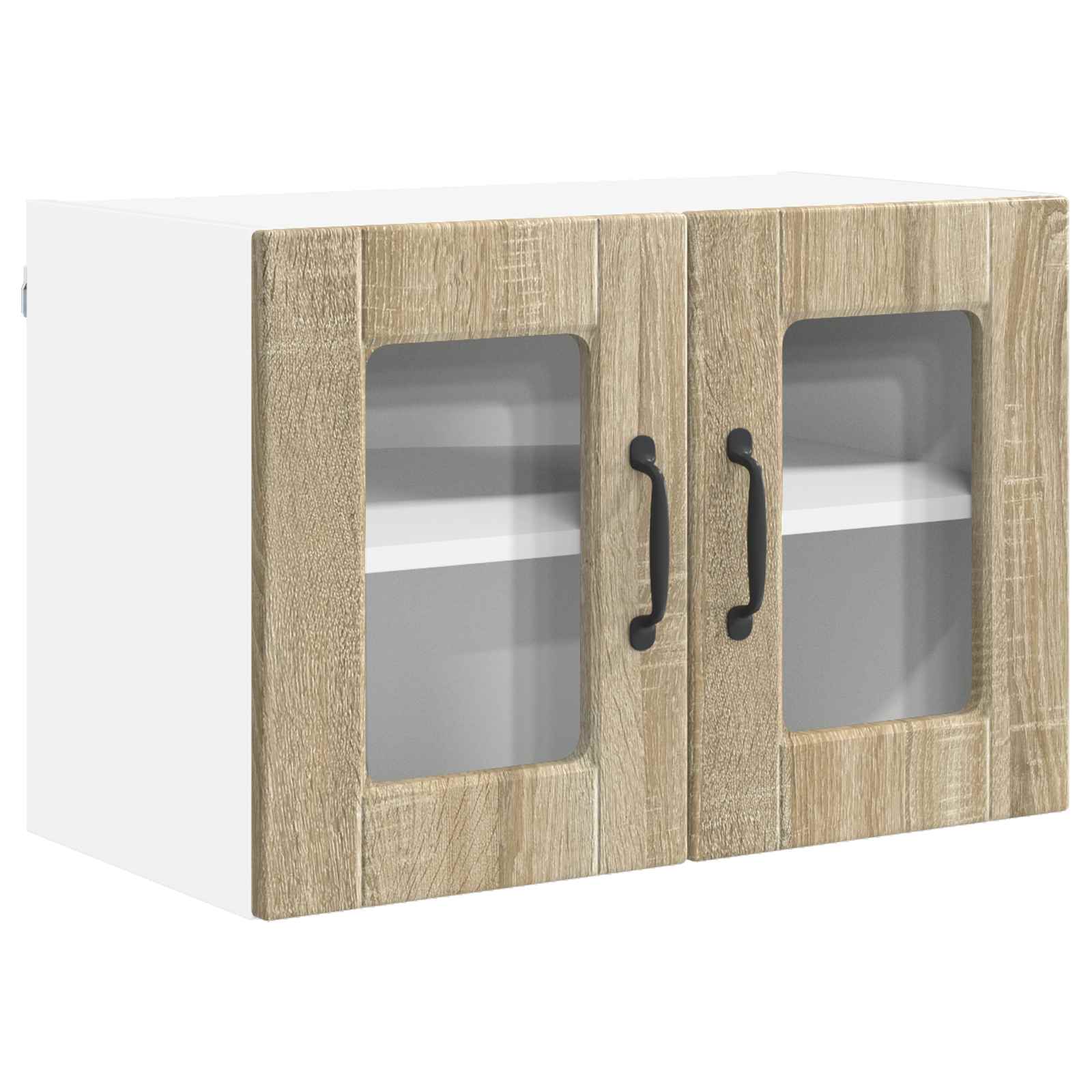 Keukenkast 2 pcs Sonoma Eiken 60 x 31 x 40 cm Bewerkt hout is nu te koop bij PeponiXL, paradijselijk wonen!