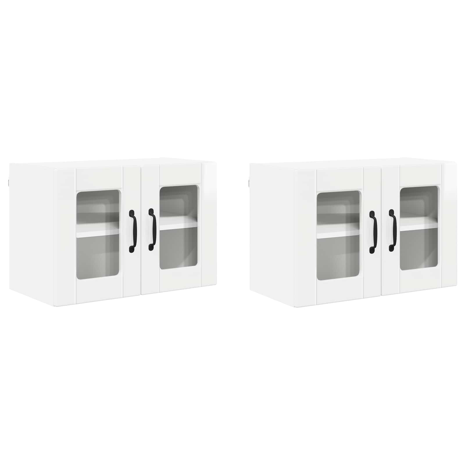 Vaatwasserpaneel met plank 2 pcs Hoogglans wit 60 x 31 x 40 cm is nu te koop bij PeponiXL, paradijselijk wonen!