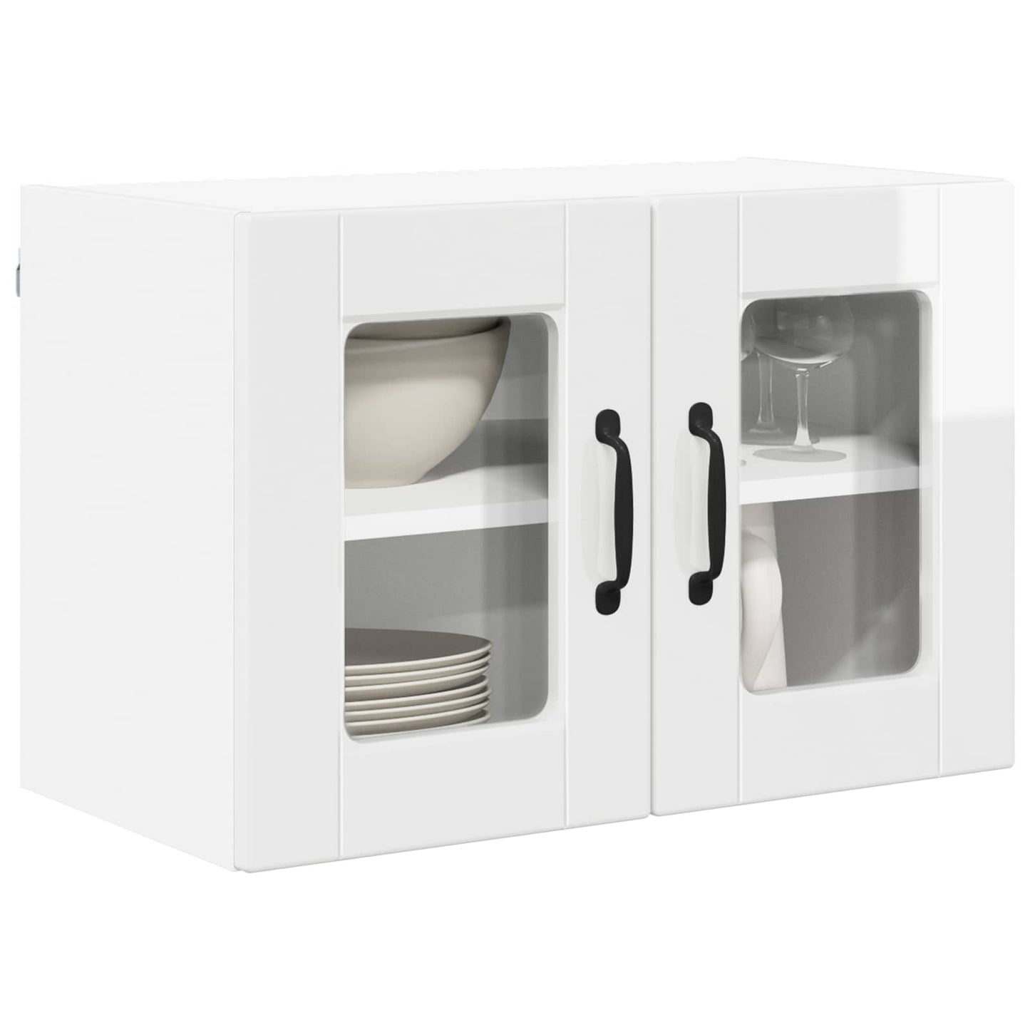 Vaatwasserpaneel met plank 2 pcs Hoogglans wit 60 x 31 x 40 cm is nu te koop bij PeponiXL, paradijselijk wonen!