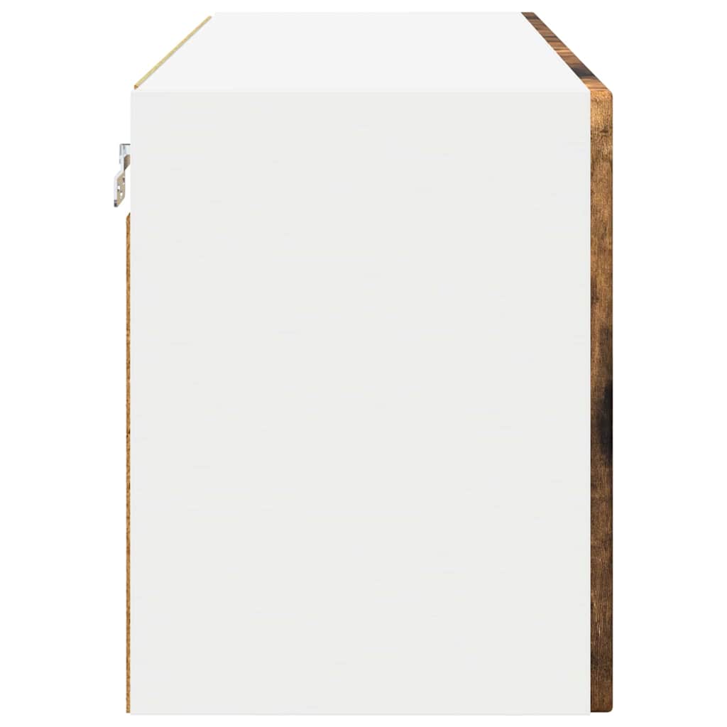Vaatwasserpaneel met plank 2 pcs Gerookt eiken 60 x 31 x 40 cm is nu te koop bij PeponiXL, paradijselijk wonen!
