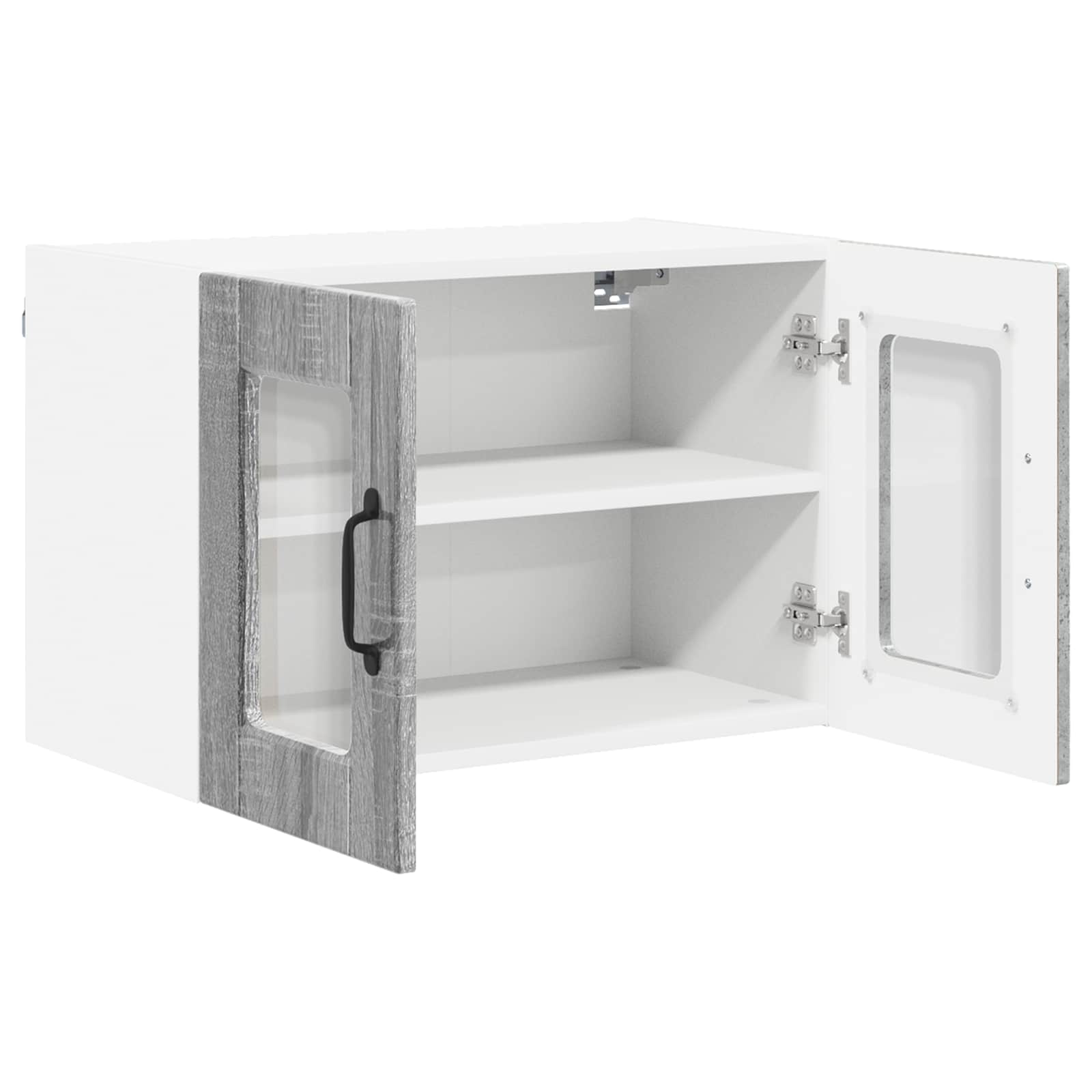 Vaatwasserpaneel met plank 2 pcs Grijs Sonoma 60 x 31 x 40 cm is nu te koop bij PeponiXL, paradijselijk wonen!