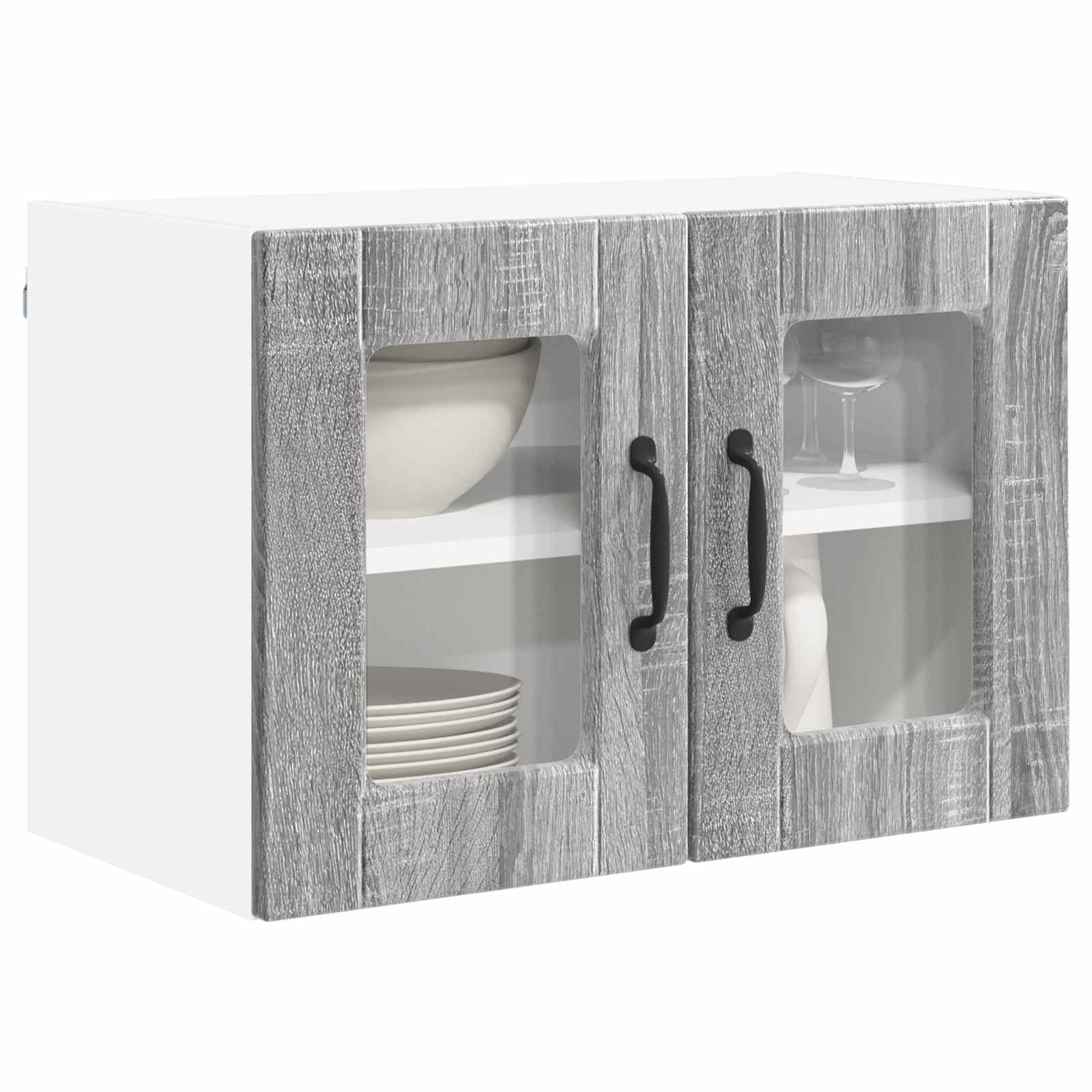 Vaatwasserpaneel met plank 2 pcs Grijs Sonoma 60 x 31 x 40 cm is nu te koop bij PeponiXL, paradijselijk wonen!