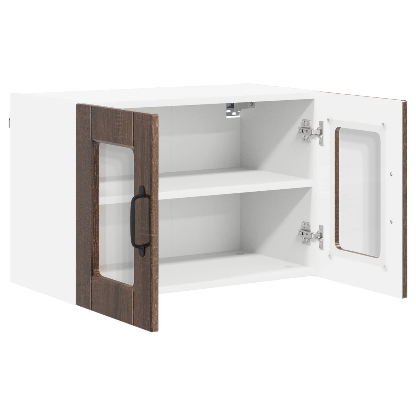 Vaatwasserpaneel 2 pcs Bruin Eiken 60 x 31 x 40 cm Bewerkt hout is nu te koop bij PeponiXL, paradijselijk wonen!
