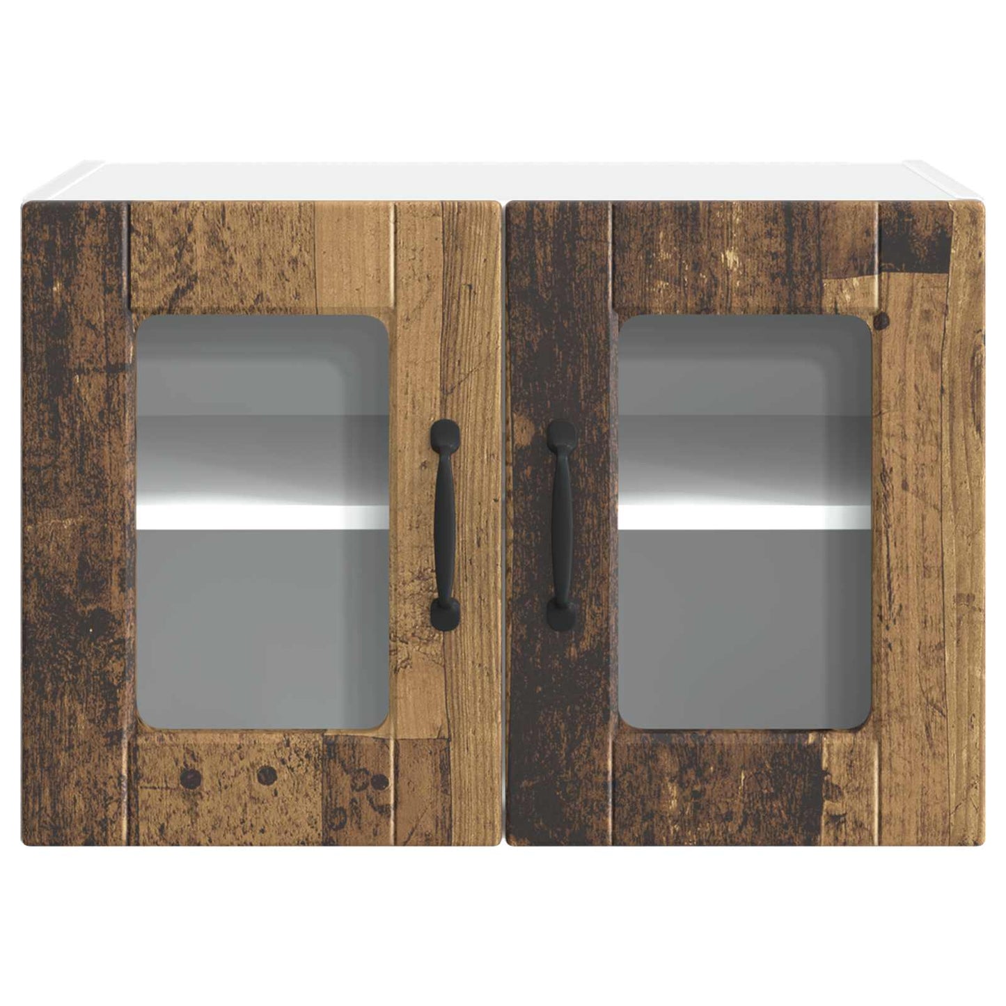 Keukenkast met plank 2 pcs Oudhout 60 x 31 x 40 cm Bewerkt hout is nu te koop bij PeponiXL, paradijselijk wonen!