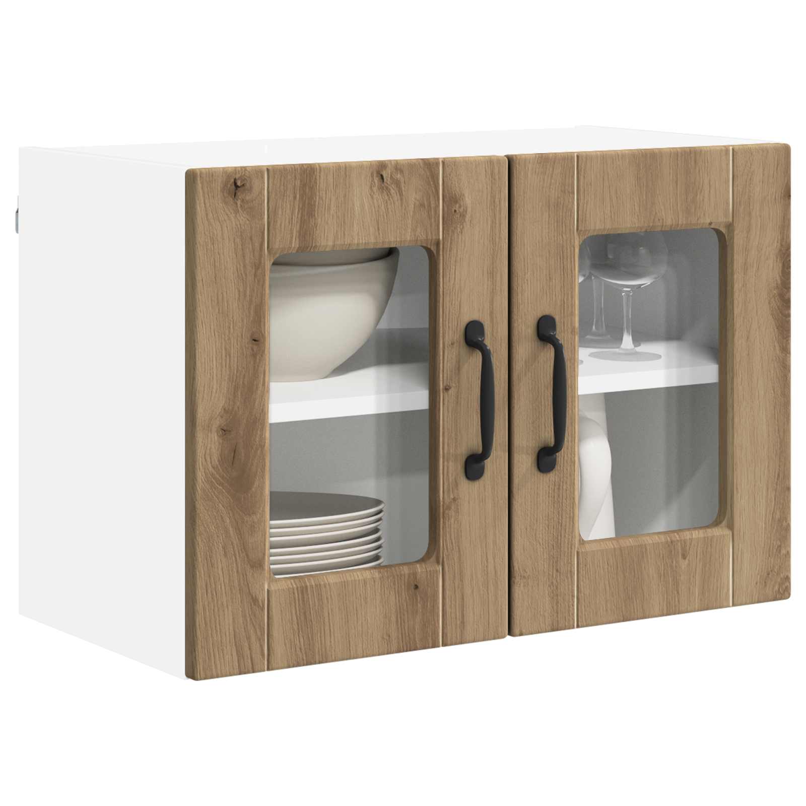 Vaatwasserpaneel met plank 2 pcs Artisan Eiken 60 x 31 x 40 cm is nu te koop bij PeponiXL, paradijselijk wonen!