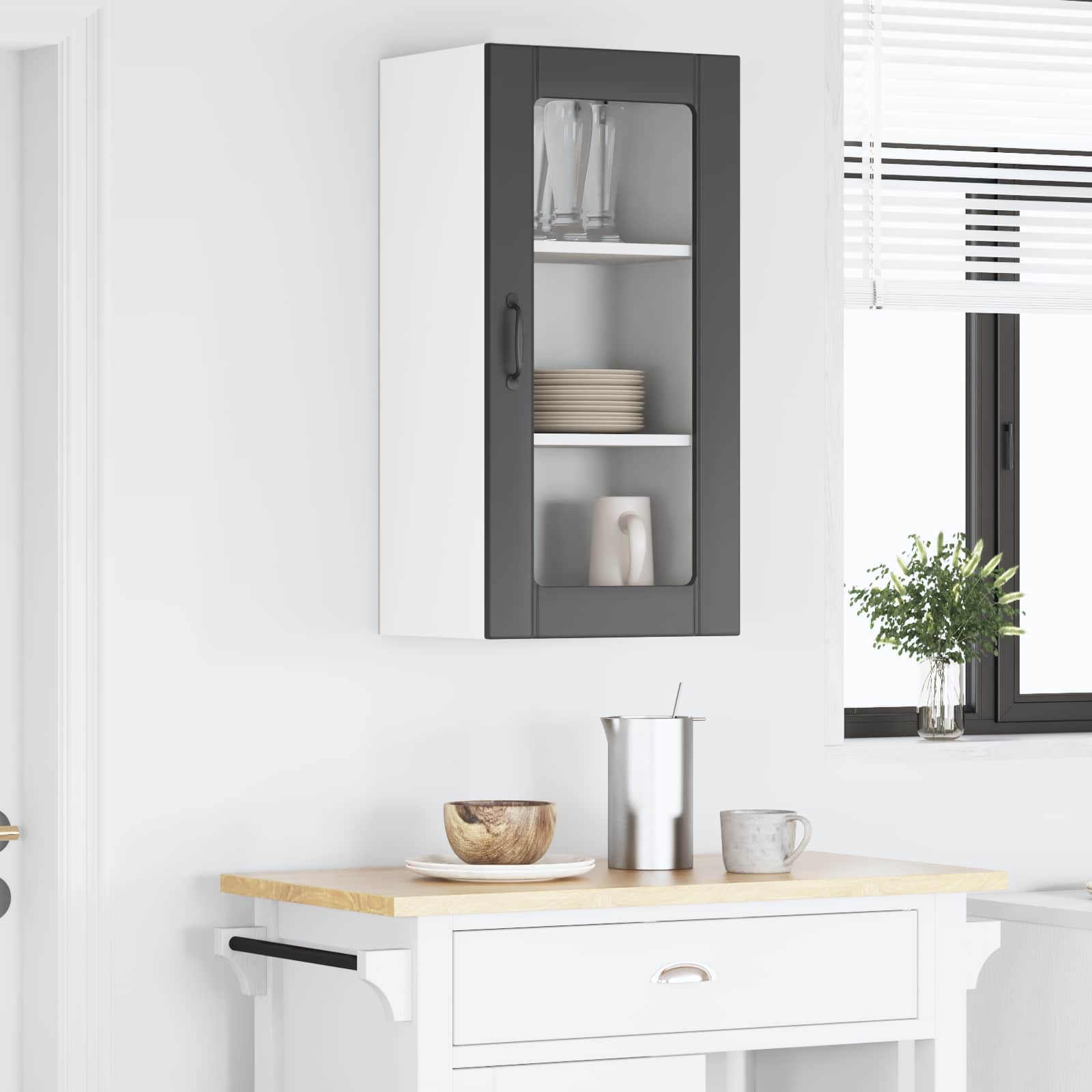 Vaatwasserpaneel met plank Zwart 40 x 31 x 80 cm Bewerkt hout is nu te koop bij PeponiXL, paradijselijk wonen!