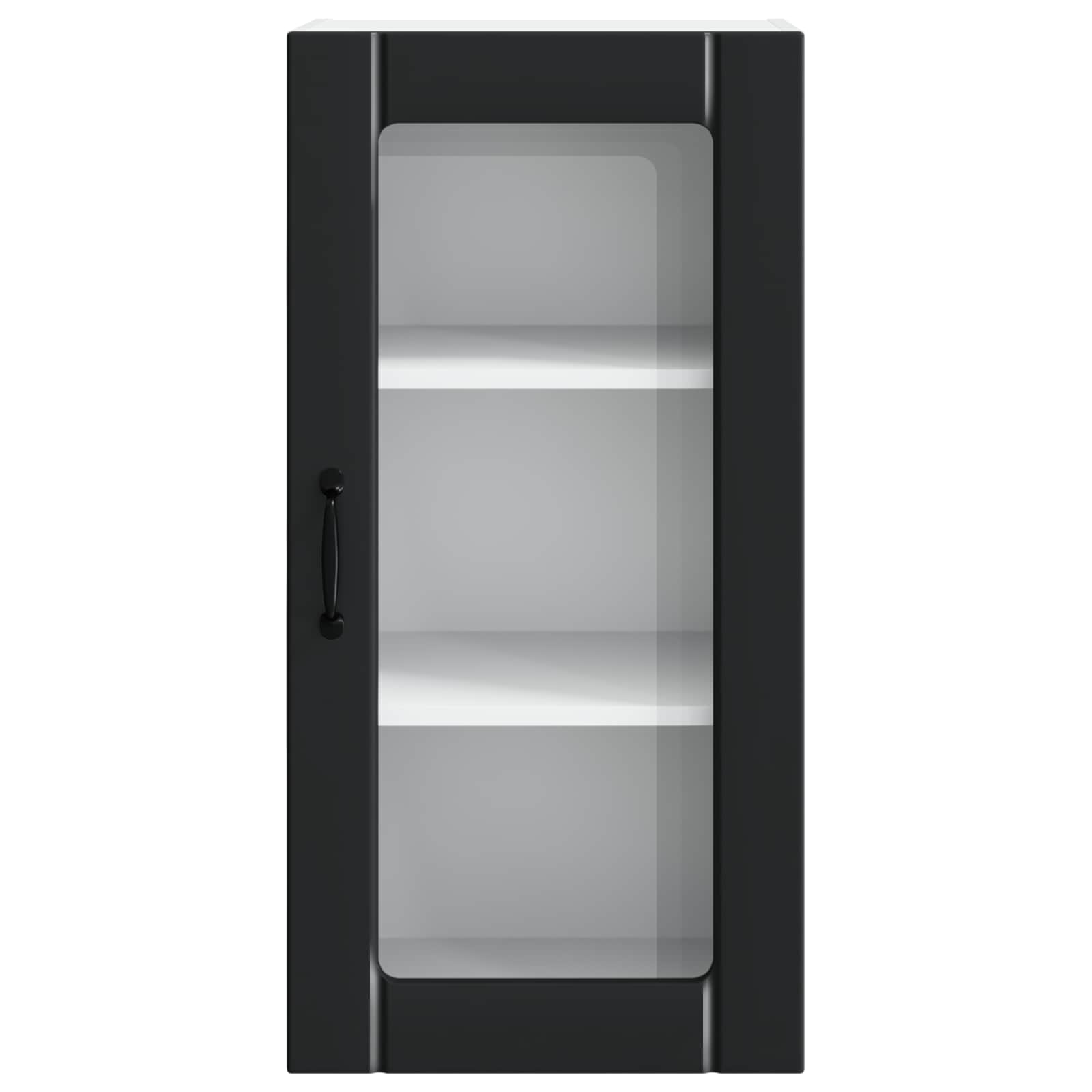 Vaatwasserpaneel met plank Zwart 40 x 31 x 80 cm Bewerkt hout is nu te koop bij PeponiXL, paradijselijk wonen!