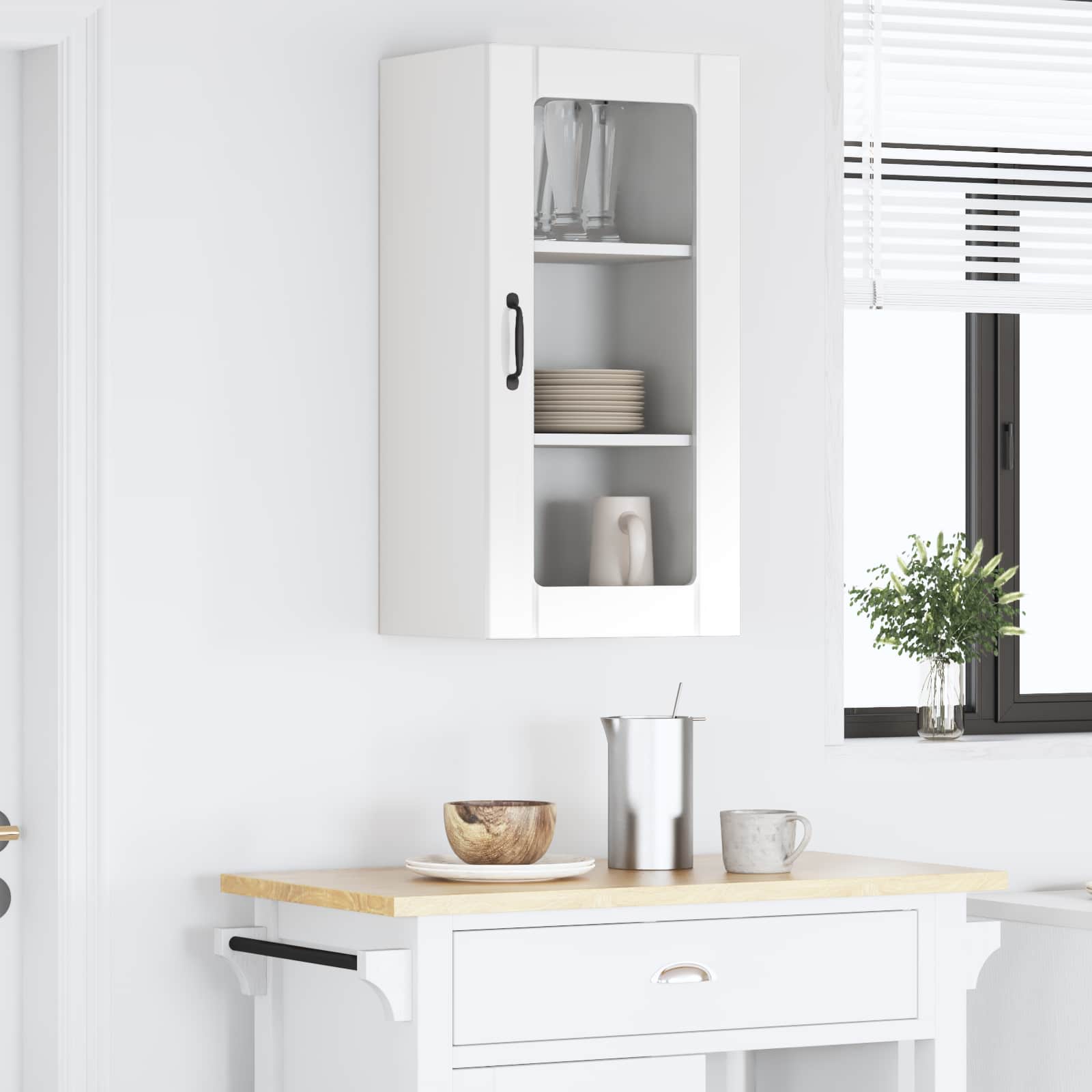 Vaatwasserpaneel Hoogglans wit 40 x 31 x 80 cm Bewerkt hout is nu te koop bij PeponiXL, paradijselijk wonen!