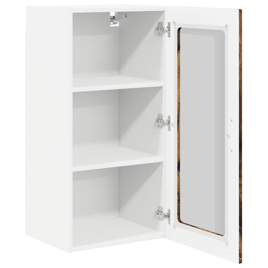 Vaatwasserpaneel met plank 2 pcs Gerookt eiken 40 x 31 x 80 cm is nu te koop bij PeponiXL, paradijselijk wonen!