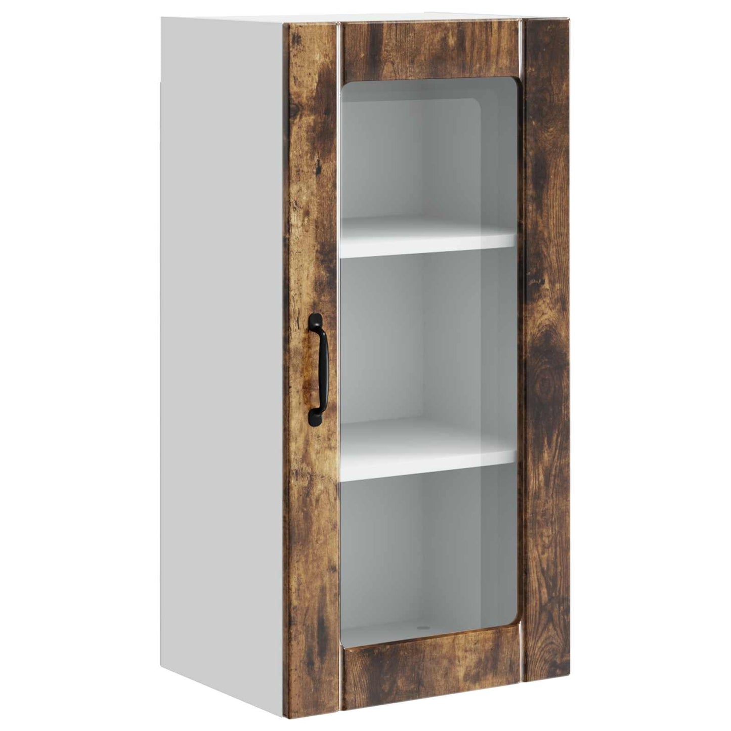 Vaatwasserpaneel met plank 2 pcs Gerookt eiken 40 x 31 x 80 cm is nu te koop bij PeponiXL, paradijselijk wonen!