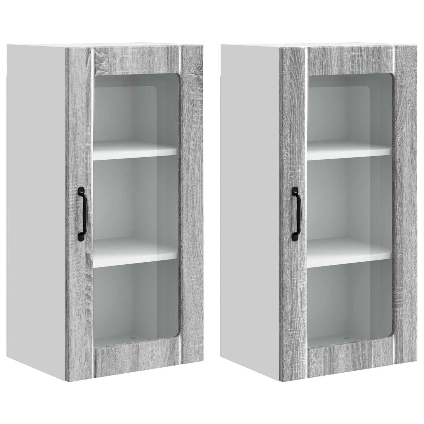 Vaatwasserpaneel met plank 2 pcs Grijs Sonoma 40 x 31 x 80 cm is nu te koop bij PeponiXL, paradijselijk wonen!