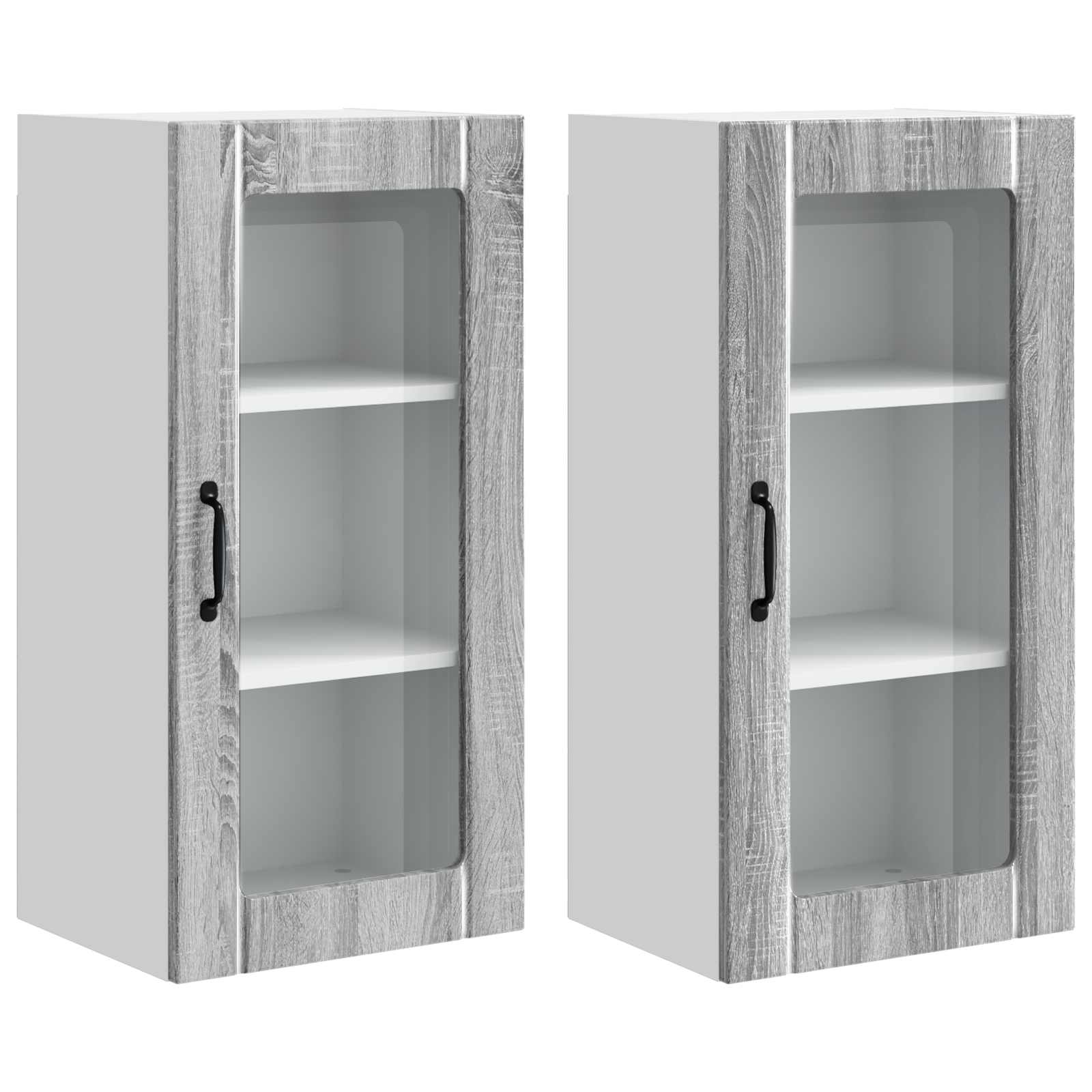 Vaatwasserpaneel met plank 2 pcs Grijs Sonoma 40 x 31 x 80 cm is nu te koop bij PeponiXL, paradijselijk wonen!