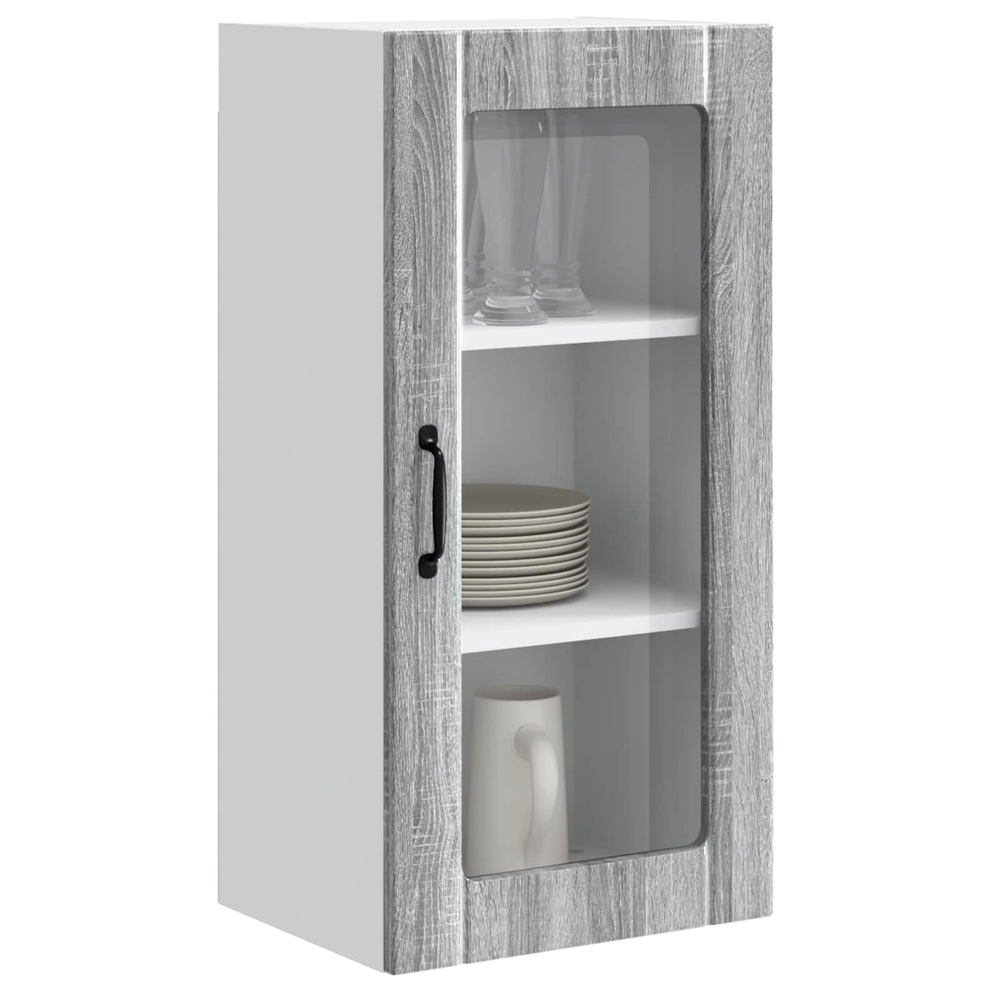 Vaatwasserpaneel met plank 2 pcs Grijs Sonoma 40 x 31 x 80 cm is nu te koop bij PeponiXL, paradijselijk wonen!