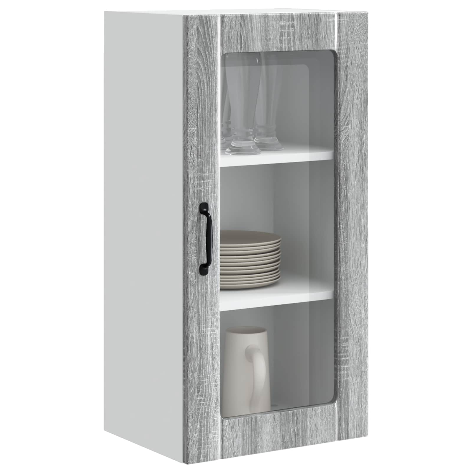 Vaatwasserpaneel met plank 2 pcs Grijs Sonoma 40 x 31 x 80 cm is nu te koop bij PeponiXL, paradijselijk wonen!