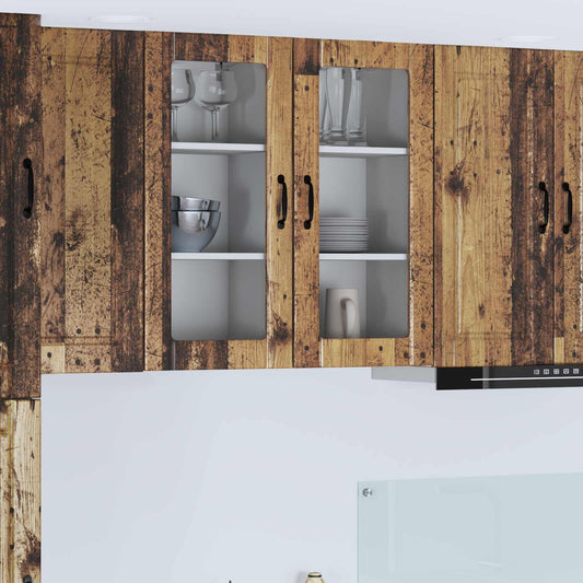 Vaatwasserpaneel met plank Oudhout 40 x 31 x 80 cm Bewerkt hout is nu te koop bij PeponiXL, paradijselijk wonen!