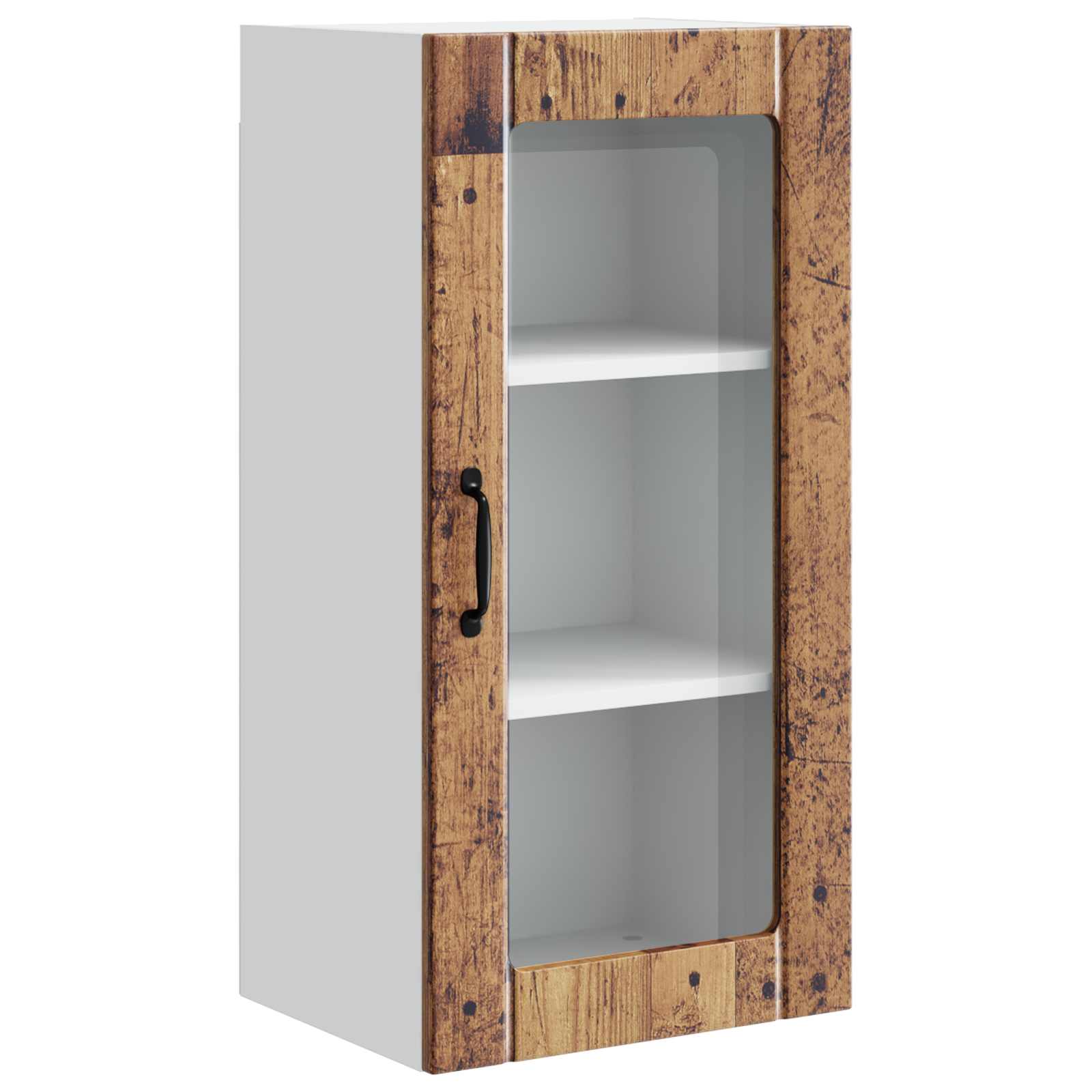 Keukenkast met plank Oudhout 40 x 31 x 80 cm Bewerkt hout is nu te koop bij PeponiXL, paradijselijk wonen!