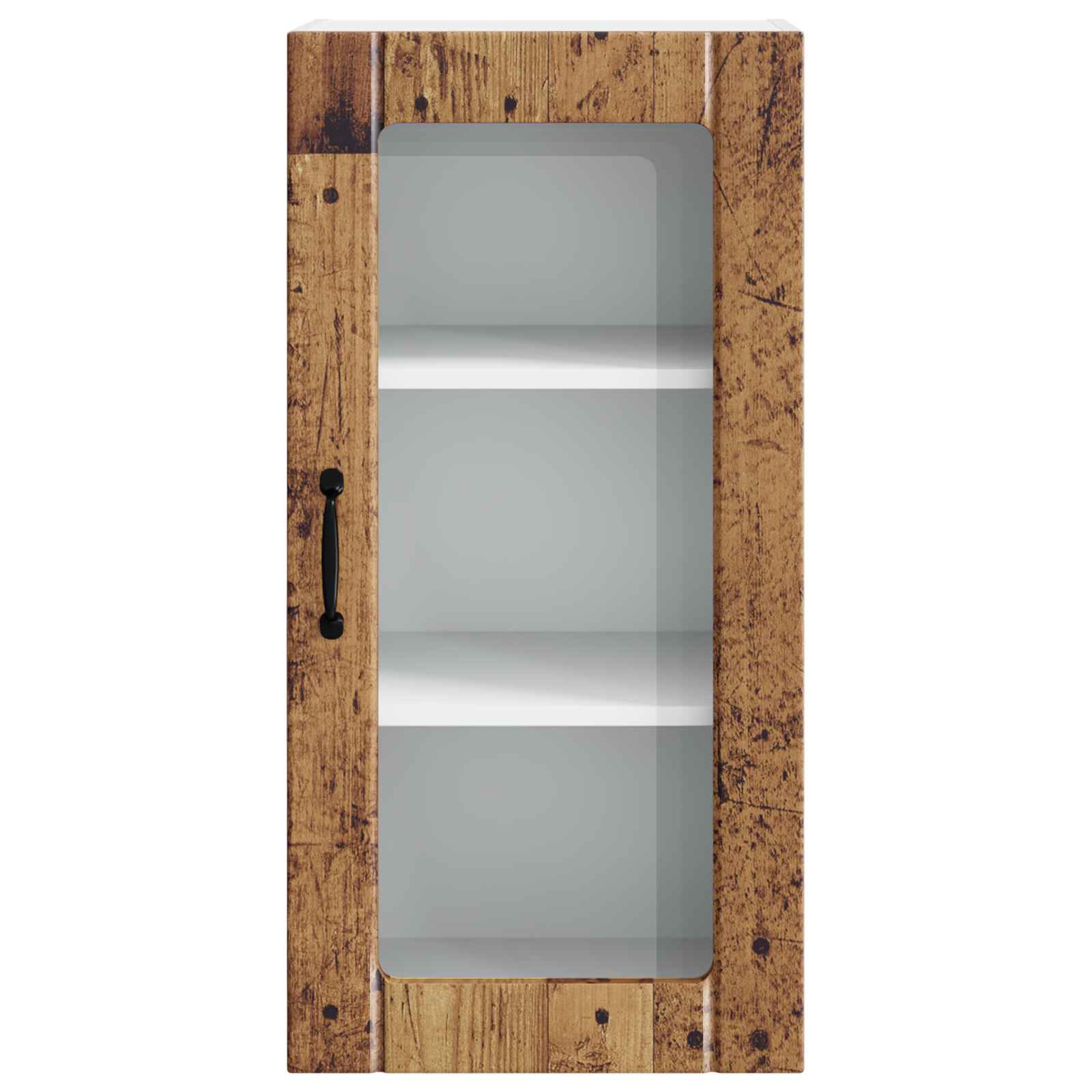 Keukenkast met plank Oudhout 40 x 31 x 80 cm Bewerkt hout is nu te koop bij PeponiXL, paradijselijk wonen!