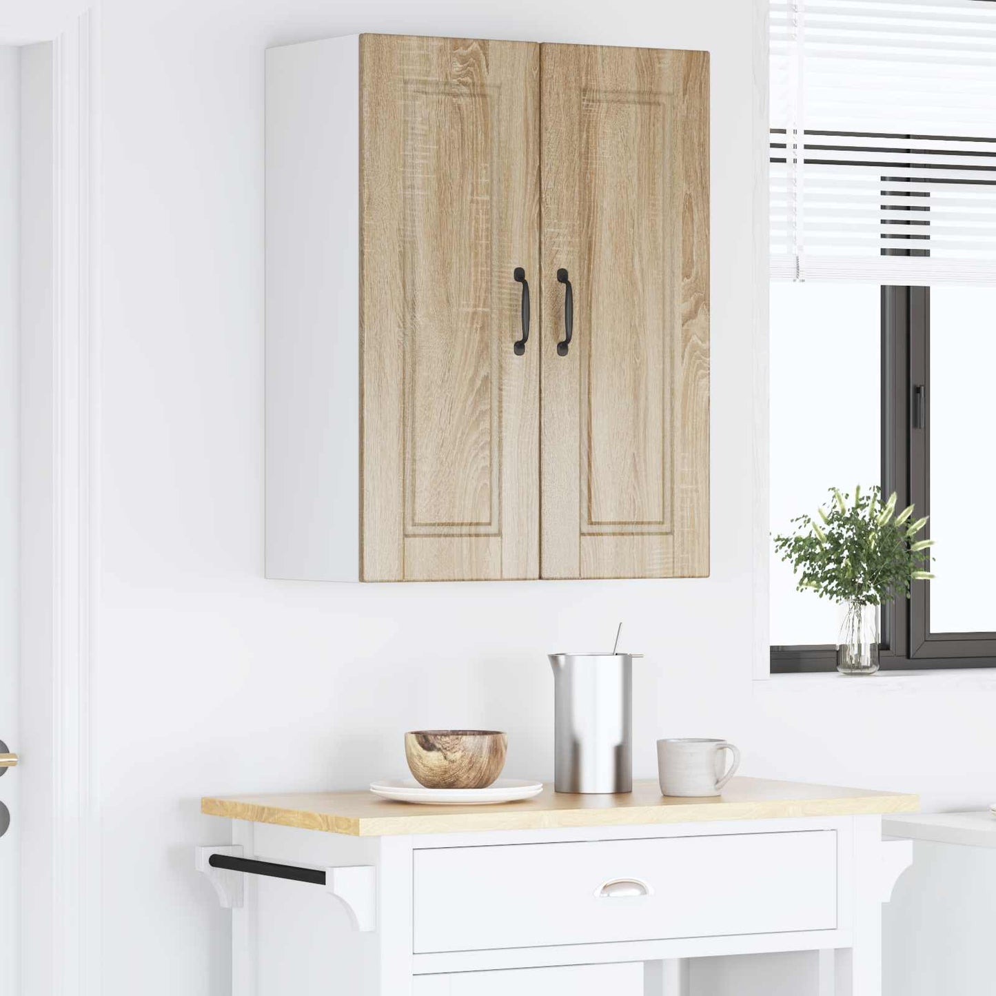 Vaatwasserpaneel met plank 2 pcs Sonoma Eiken 30 x 31 x 80 cm is nu te koop bij PeponiXL, paradijselijk wonen!