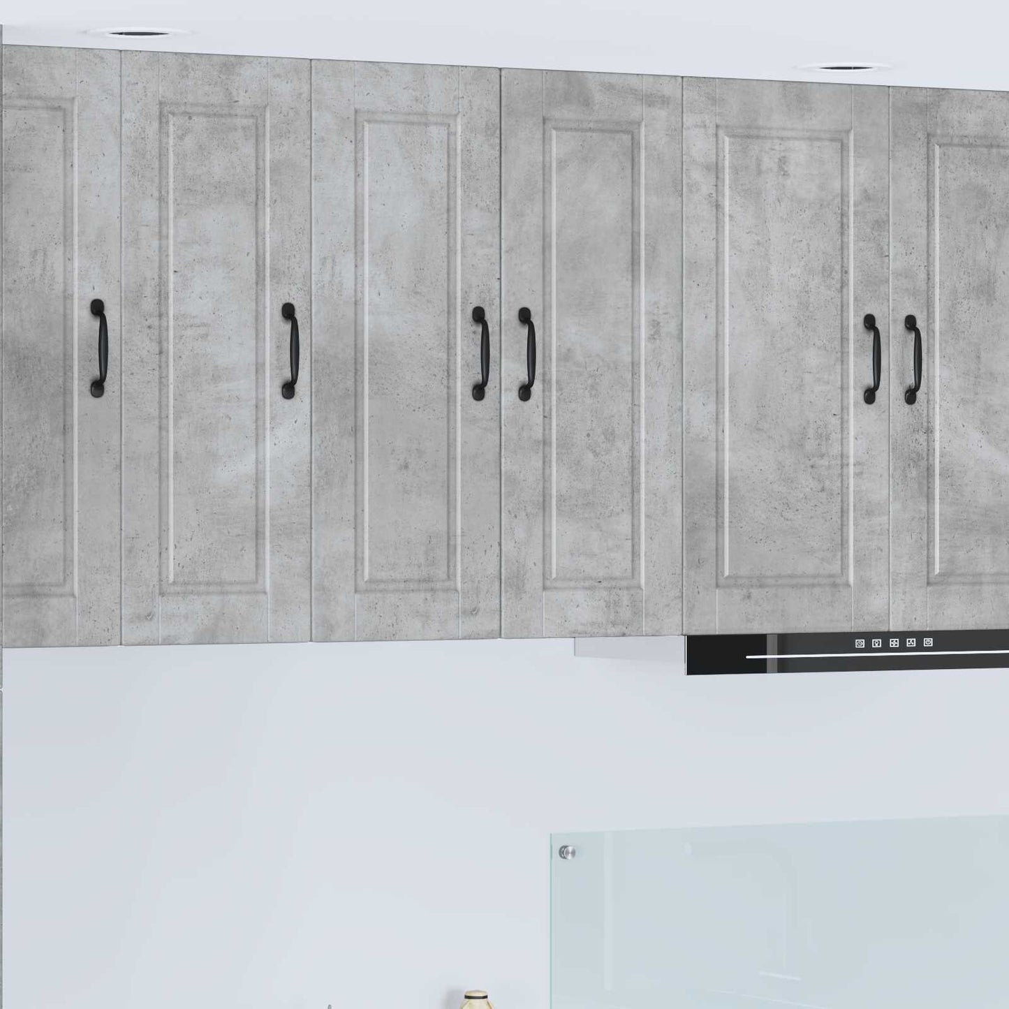 Vaatwasserpaneel Beton Grijs 30 x 31 x 80 cm Bewerkt hout is nu te koop bij PeponiXL, paradijselijk wonen!