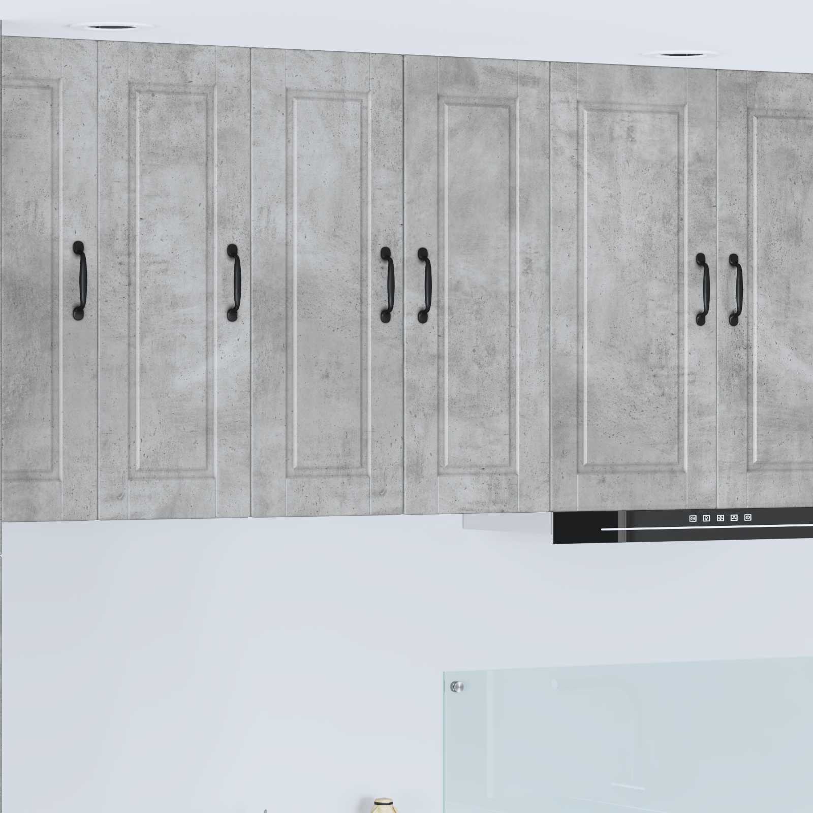 Vaatwasserpaneel Beton Grijs 30 x 31 x 80 cm Bewerkt hout is nu te koop bij PeponiXL, paradijselijk wonen!