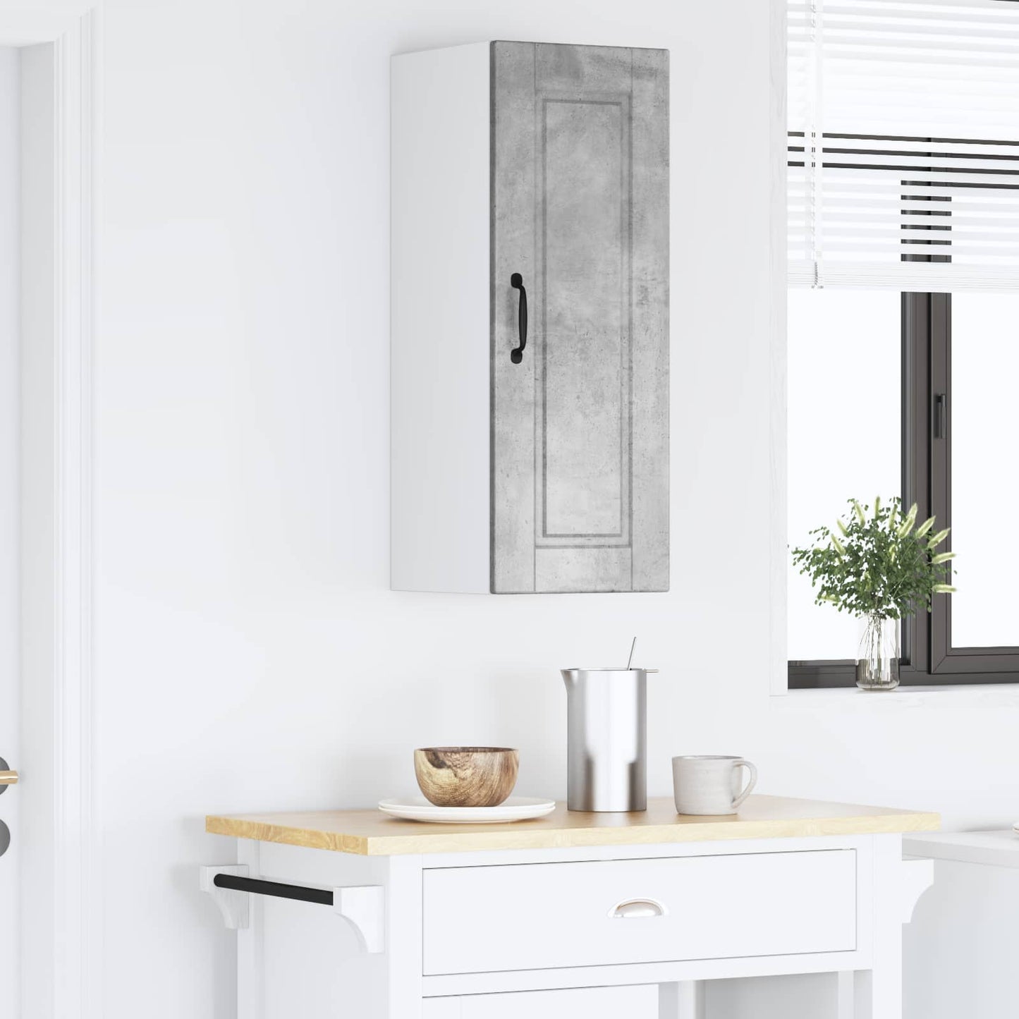 Vaatwasserpaneel Beton Grijs 30 x 31 x 80 cm Bewerkt hout is nu te koop bij PeponiXL, paradijselijk wonen!