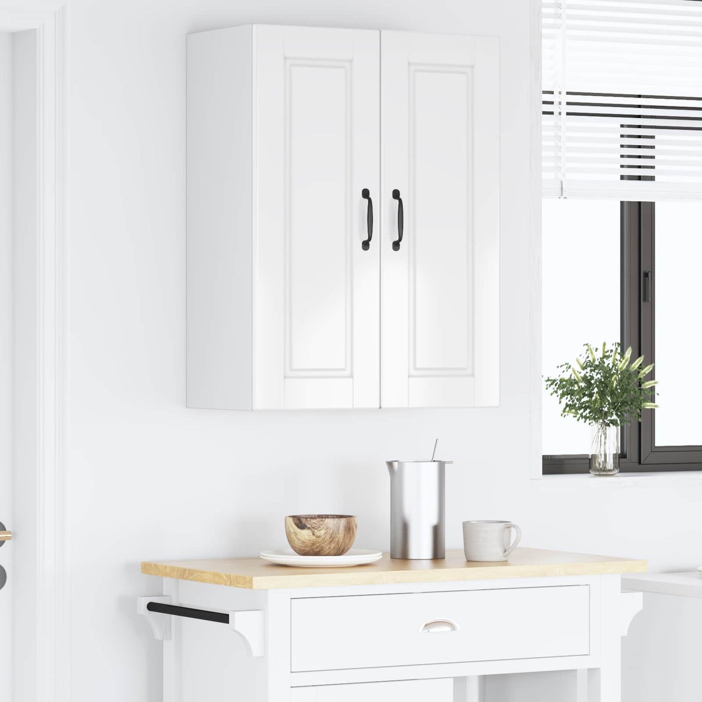 Vaatwasserpaneel met plank 2 pcs Hoogglans wit 30 x 31 x 80 cm is nu te koop bij PeponiXL, paradijselijk wonen!