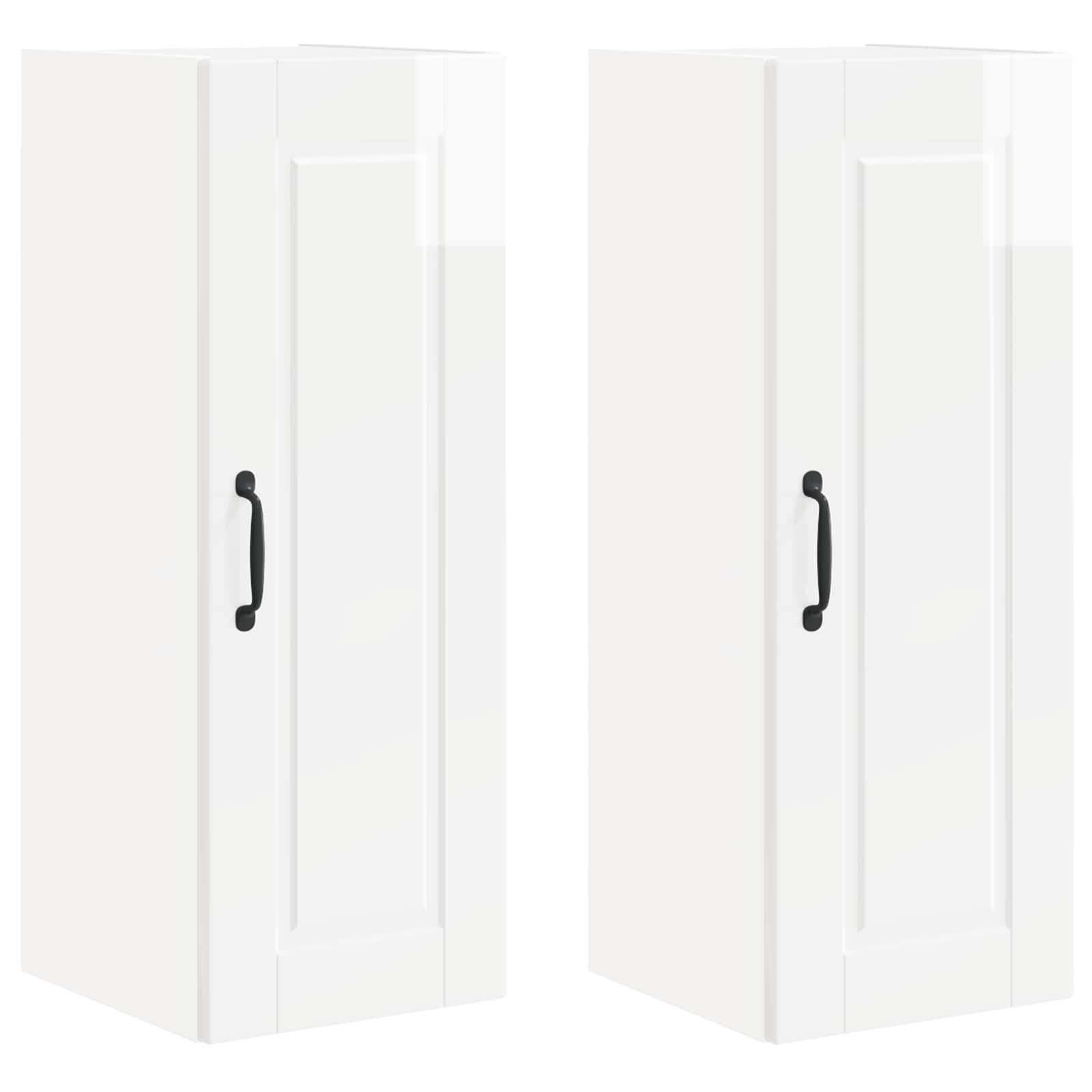 Vaatwasserpaneel met plank 2 pcs Hoogglans wit 30 x 31 x 80 cm is nu te koop bij PeponiXL, paradijselijk wonen!