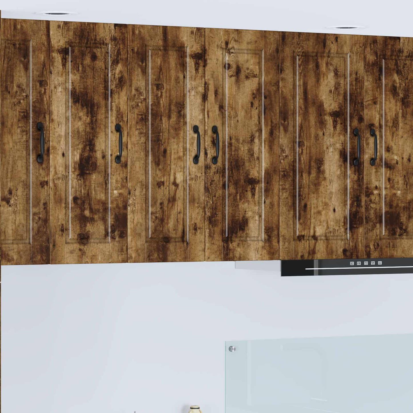 Vaatwasserpaneel Gerookt eiken 30 x 31 x 80 cm Bewerkt hout is nu te koop bij PeponiXL, paradijselijk wonen!