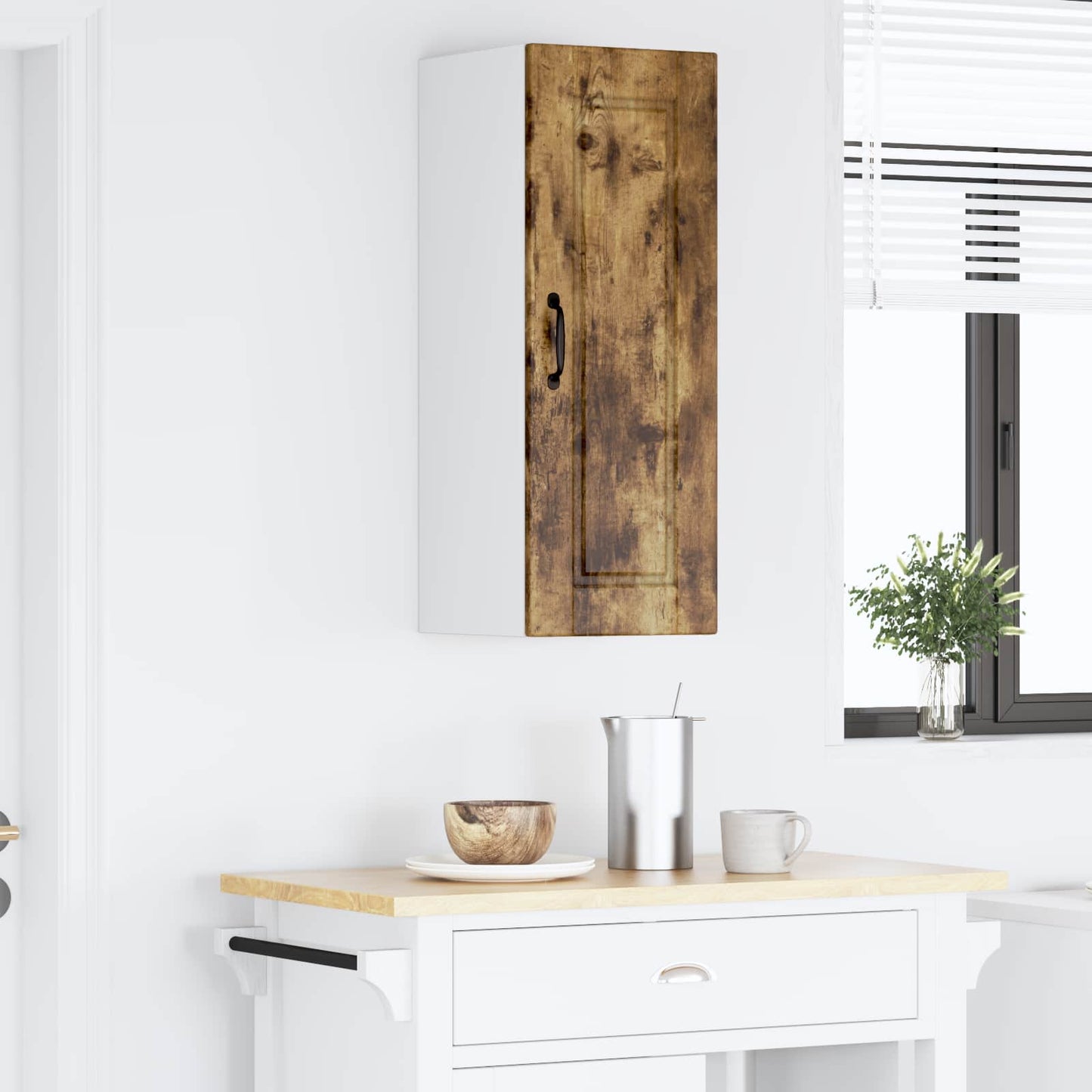 Vaatwasserpaneel Gerookt eiken 30 x 31 x 80 cm Bewerkt hout is nu te koop bij PeponiXL, paradijselijk wonen!