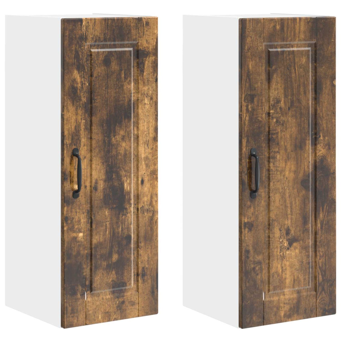 Vaatwasserpaneel met plank 2 pcs Gerookt eiken 30 x 31 x 80 cm is nu te koop bij PeponiXL, paradijselijk wonen!