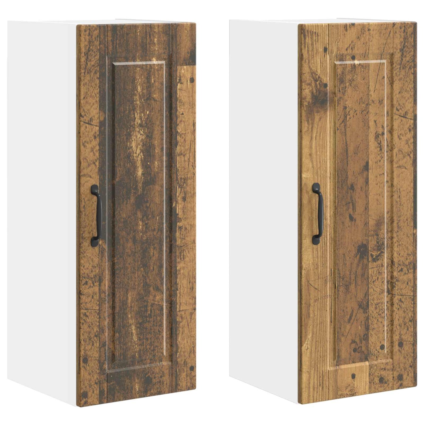 Vaatwasserpaneel 2 pcs Oudhout 30 x 31 x 80 cm Bewerkt hout is nu te koop bij PeponiXL, paradijselijk wonen!