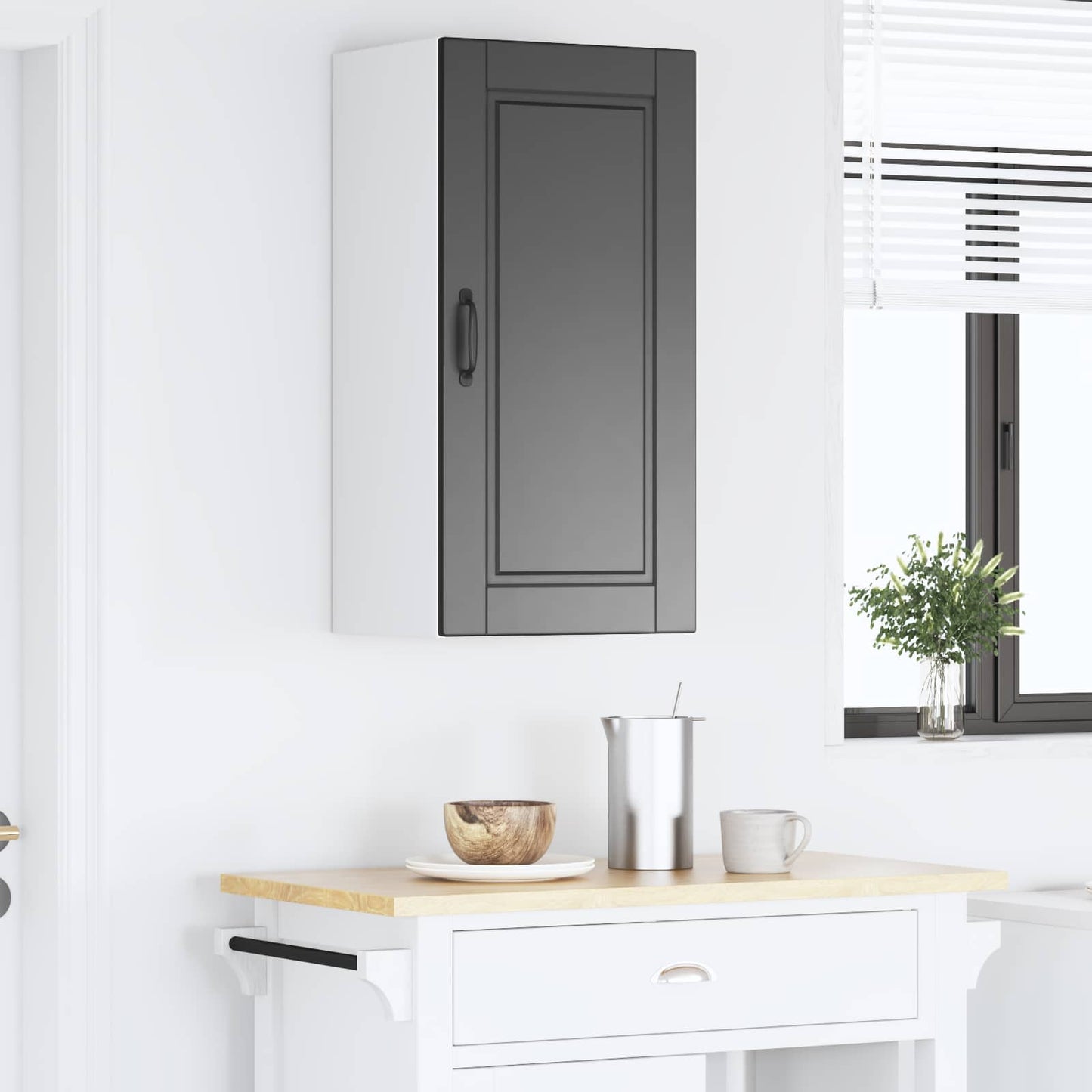 Vaatwasserpaneel met plank Zwart 40 x 31 x 80 cm Bewerkt hout is nu te koop bij PeponiXL, paradijselijk wonen!