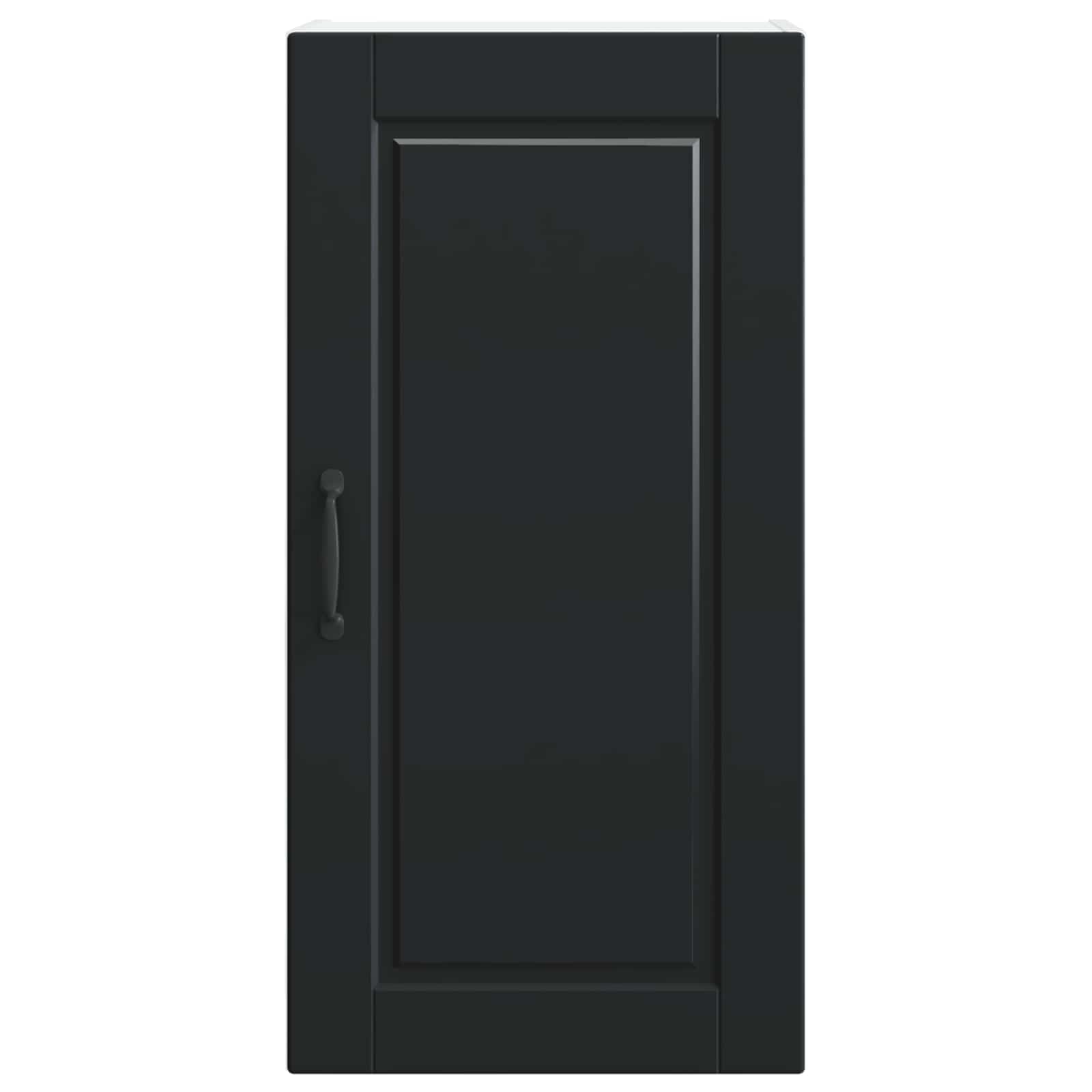 Vaatwasserpaneel met plank Zwart 40 x 31 x 80 cm Bewerkt hout is nu te koop bij PeponiXL, paradijselijk wonen!