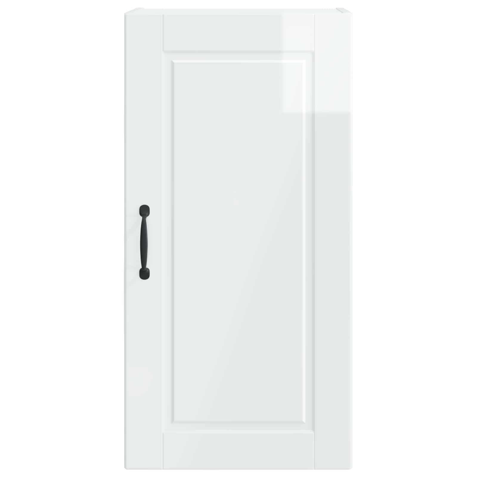 Keukenkast met plank Hoogglans wit 40 x 31 x 80 cm Bewerkt hout is nu te koop bij PeponiXL, paradijselijk wonen!