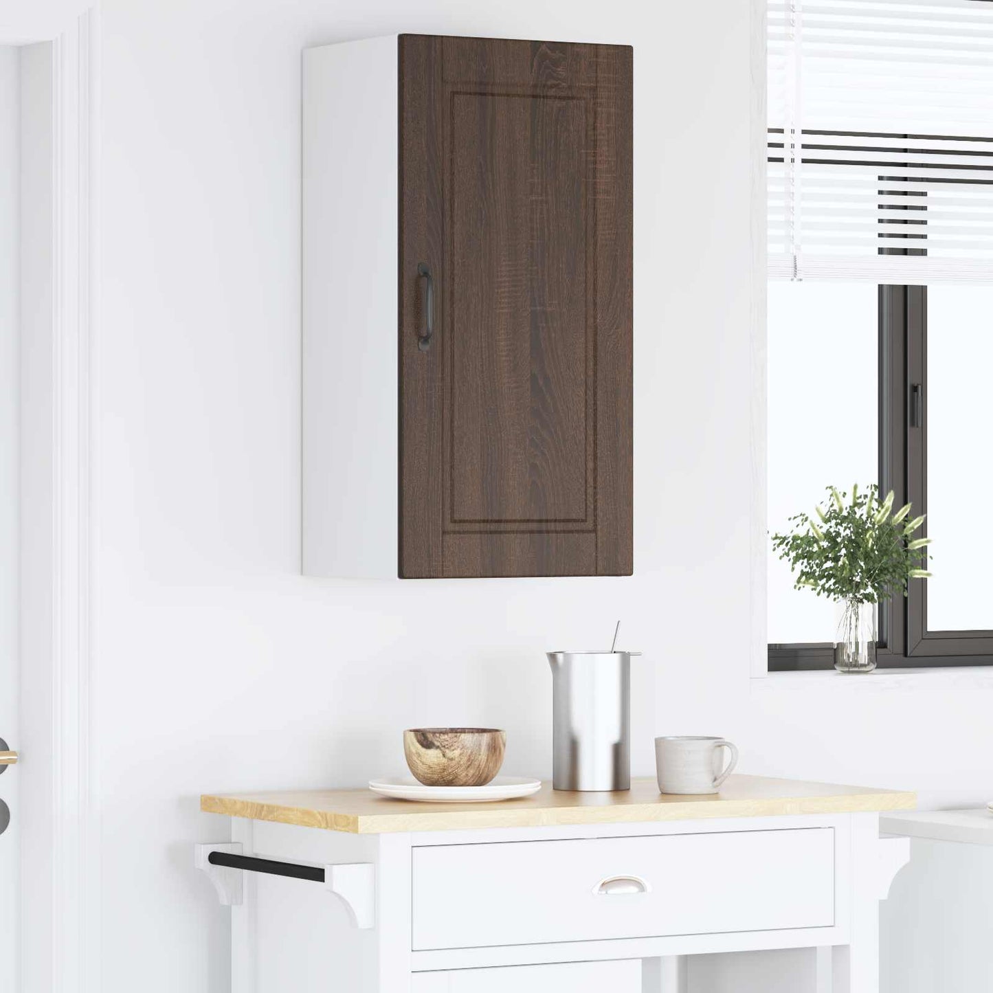 Vaatwasserpaneel Bruin Eiken 40 x 31 x 80 cm Bewerkt hout is nu te koop bij PeponiXL, paradijselijk wonen!