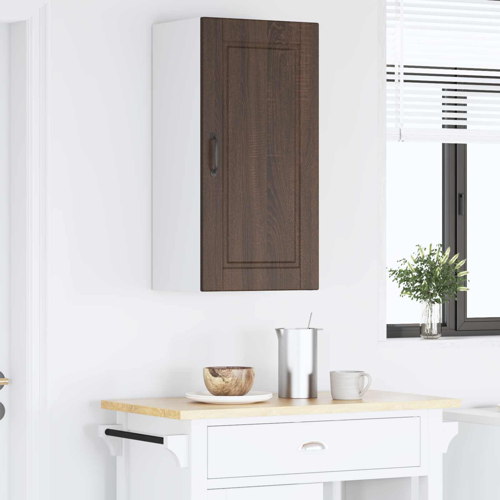 Vaatwasserpaneel Bruin Eiken 40 x 31 x 80 cm Bewerkt hout is nu te koop bij PeponiXL, paradijselijk wonen!
