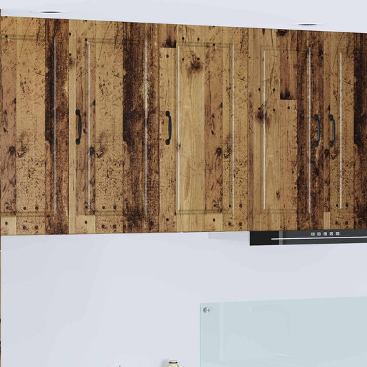 Vaatwasserpaneel met plank Oudhout 40 x 31 x 80 cm Bewerkt hout is nu te koop bij PeponiXL, paradijselijk wonen!