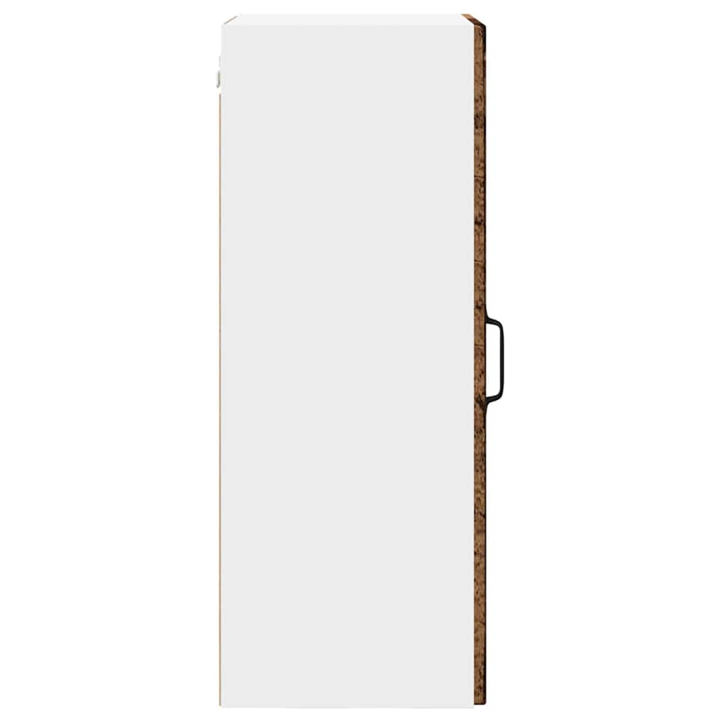 Keukenkast met plank Oudhout 40 x 31 x 80 cm Bewerkt hout is nu te koop bij PeponiXL, paradijselijk wonen!