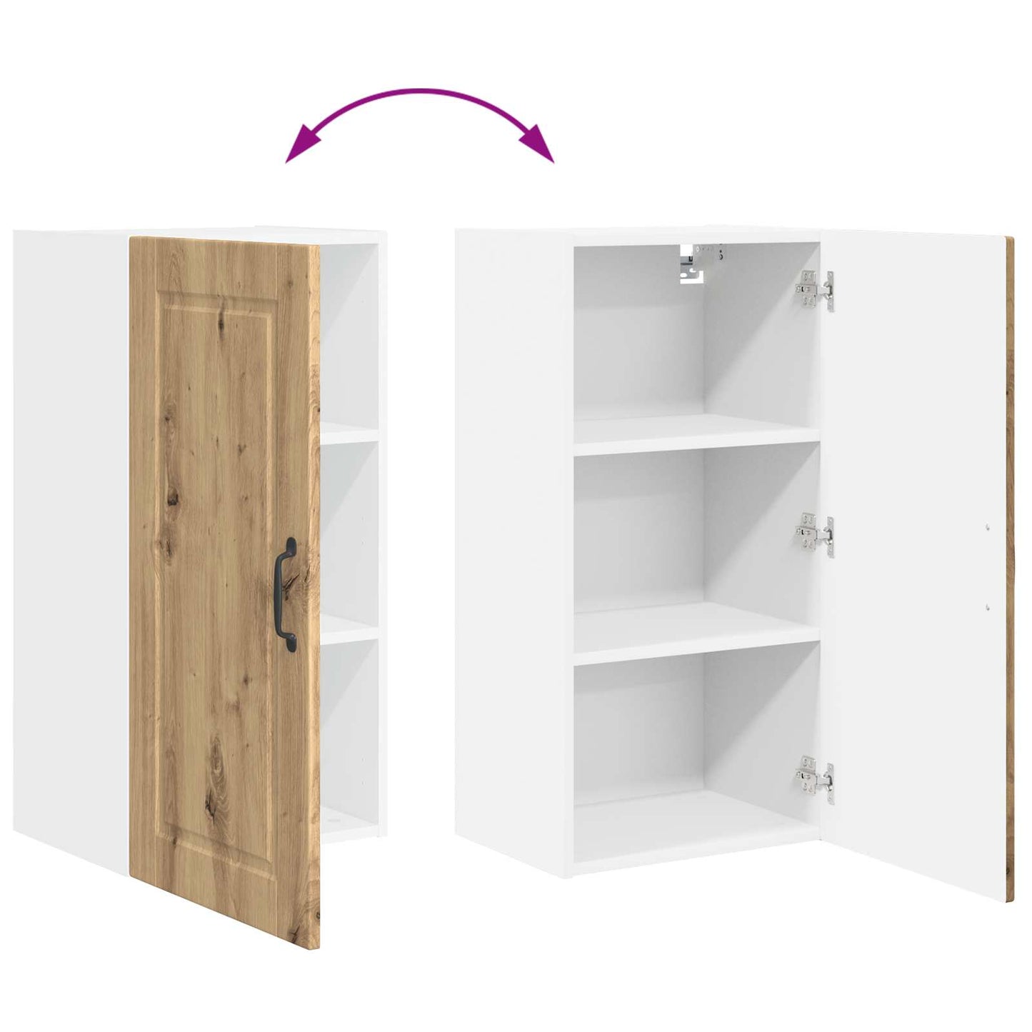 Vaatwasserpaneel Artisan Eiken 40 x 31 x 80 cm Bewerkt hout is nu te koop bij PeponiXL, paradijselijk wonen!