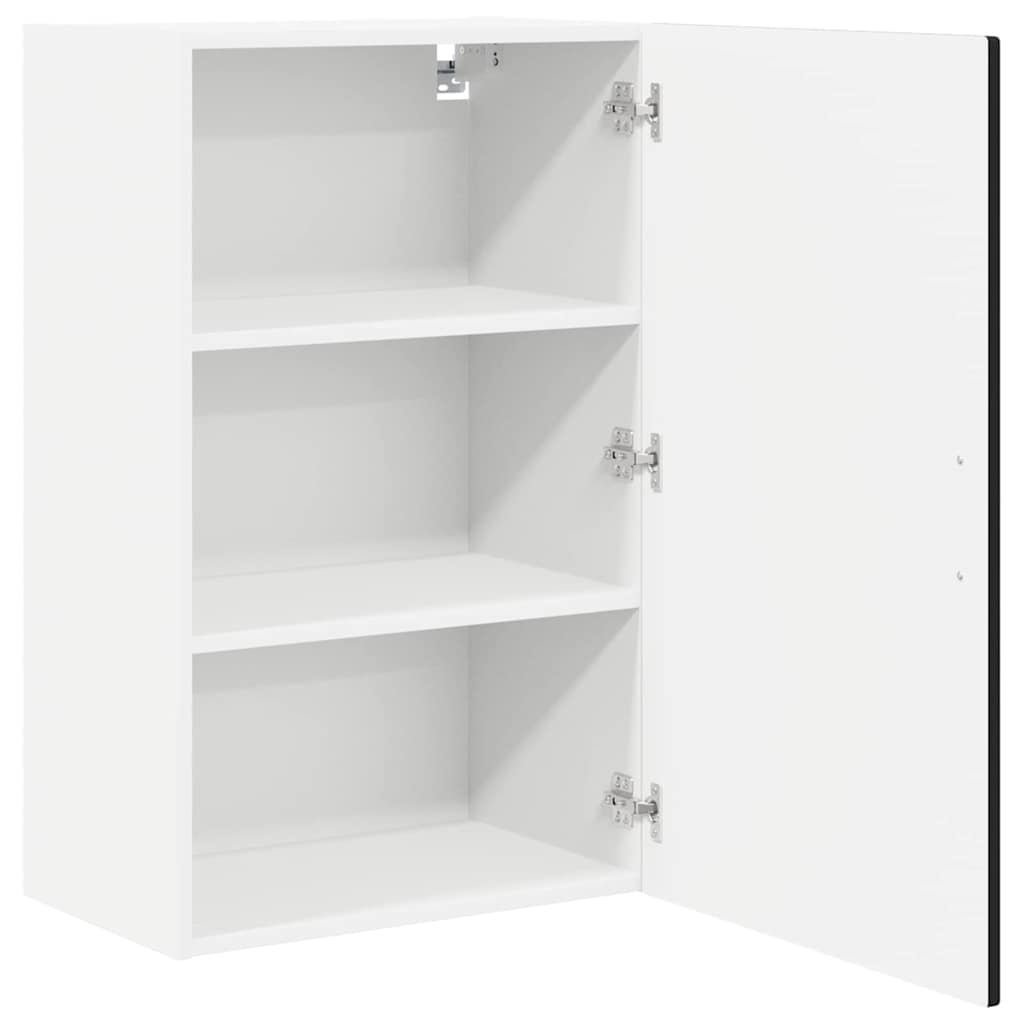 Vaatwasserpaneel met plank Zwart 50 x 31 x 80 cm Bewerkt hout is nu te koop bij PeponiXL, paradijselijk wonen!