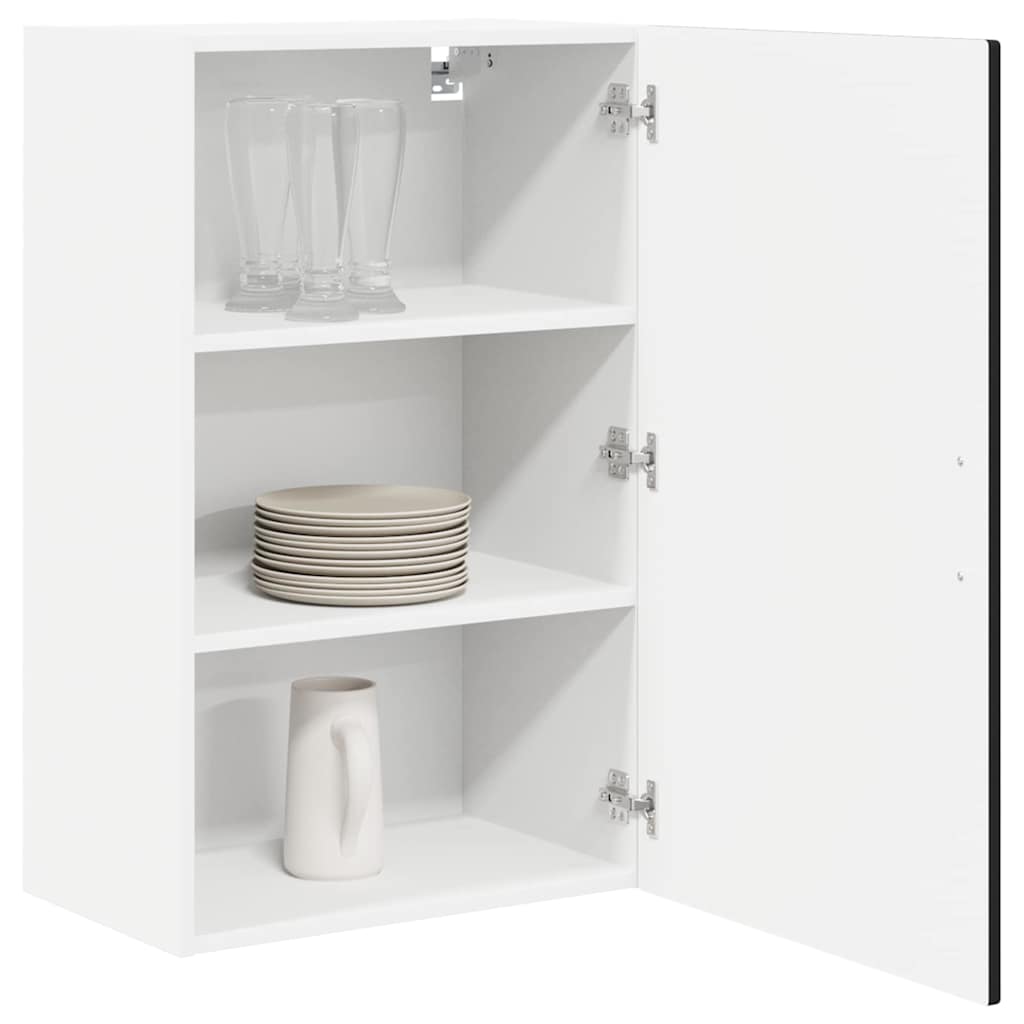 Vaatwasserpaneel met plank Zwart 50 x 31 x 80 cm Bewerkt hout is nu te koop bij PeponiXL, paradijselijk wonen!