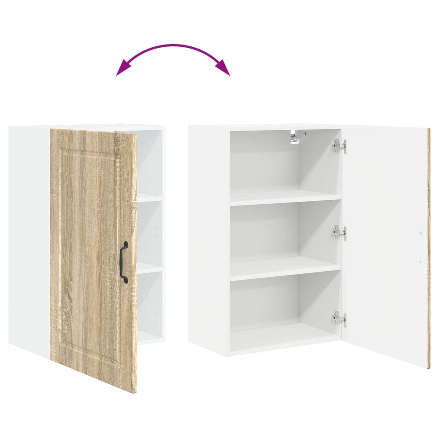 Vaatwasserpaneel Sonoma Eiken 50 x 31 x 80 cm Bewerkt hout is nu te koop bij PeponiXL, paradijselijk wonen!