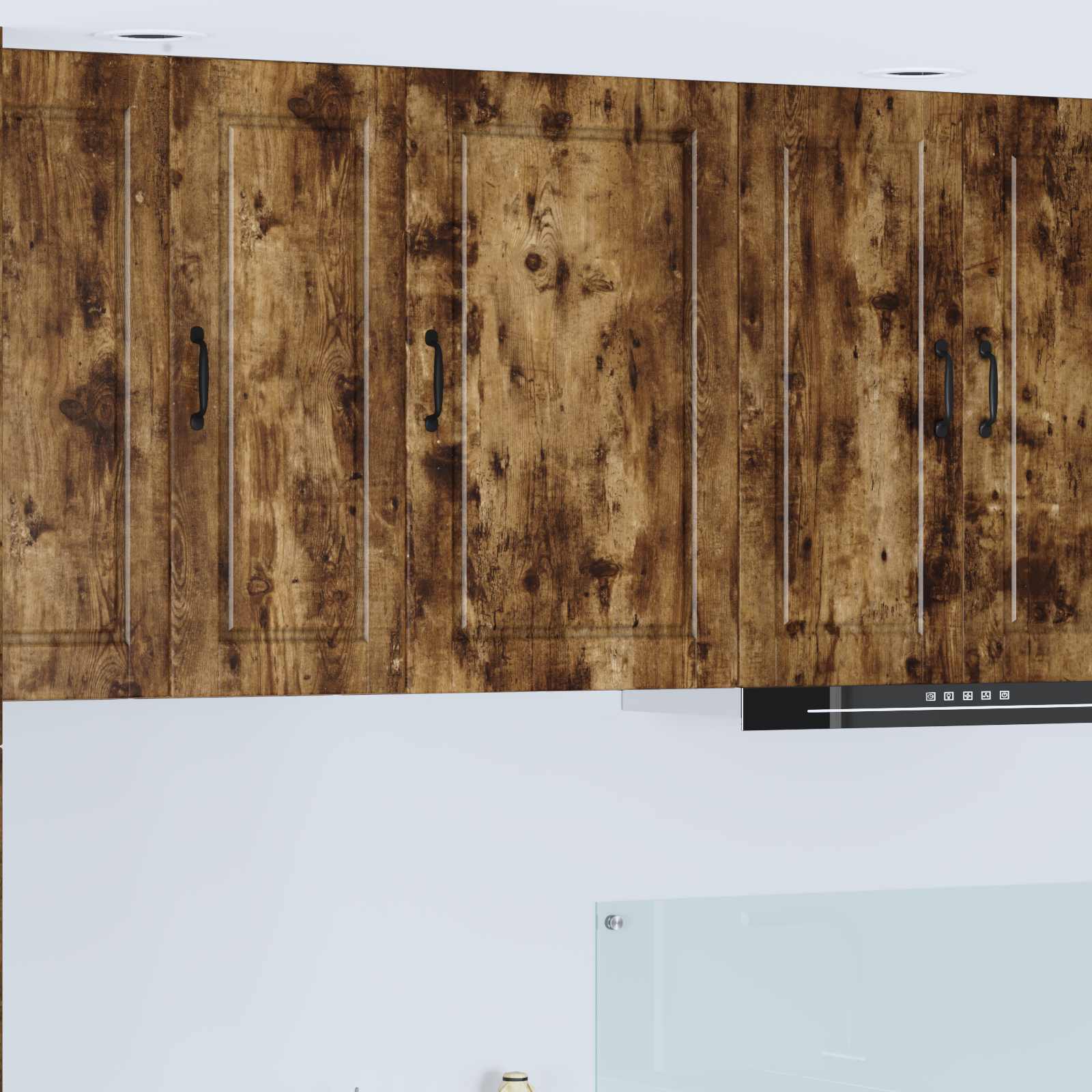 Vaatwasserpaneel Gerookt eiken 50 x 31 x 80 cm Bewerkt hout is nu te koop bij PeponiXL, paradijselijk wonen!