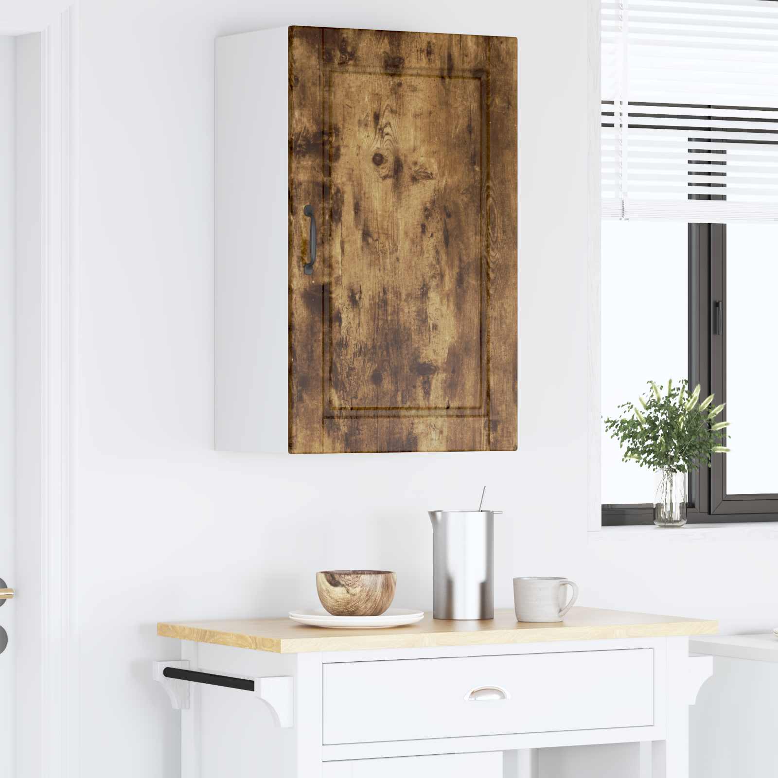 Vaatwasserpaneel Gerookt eiken 50 x 31 x 80 cm Bewerkt hout is nu te koop bij PeponiXL, paradijselijk wonen!