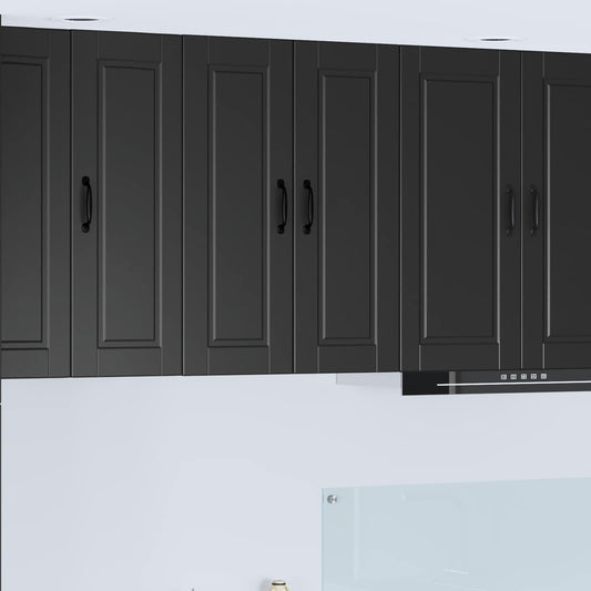 Vaatwasserpaneel met plank Zwart 60 x 31 x 80 cm Bewerkt hout is nu te koop bij PeponiXL, paradijselijk wonen!